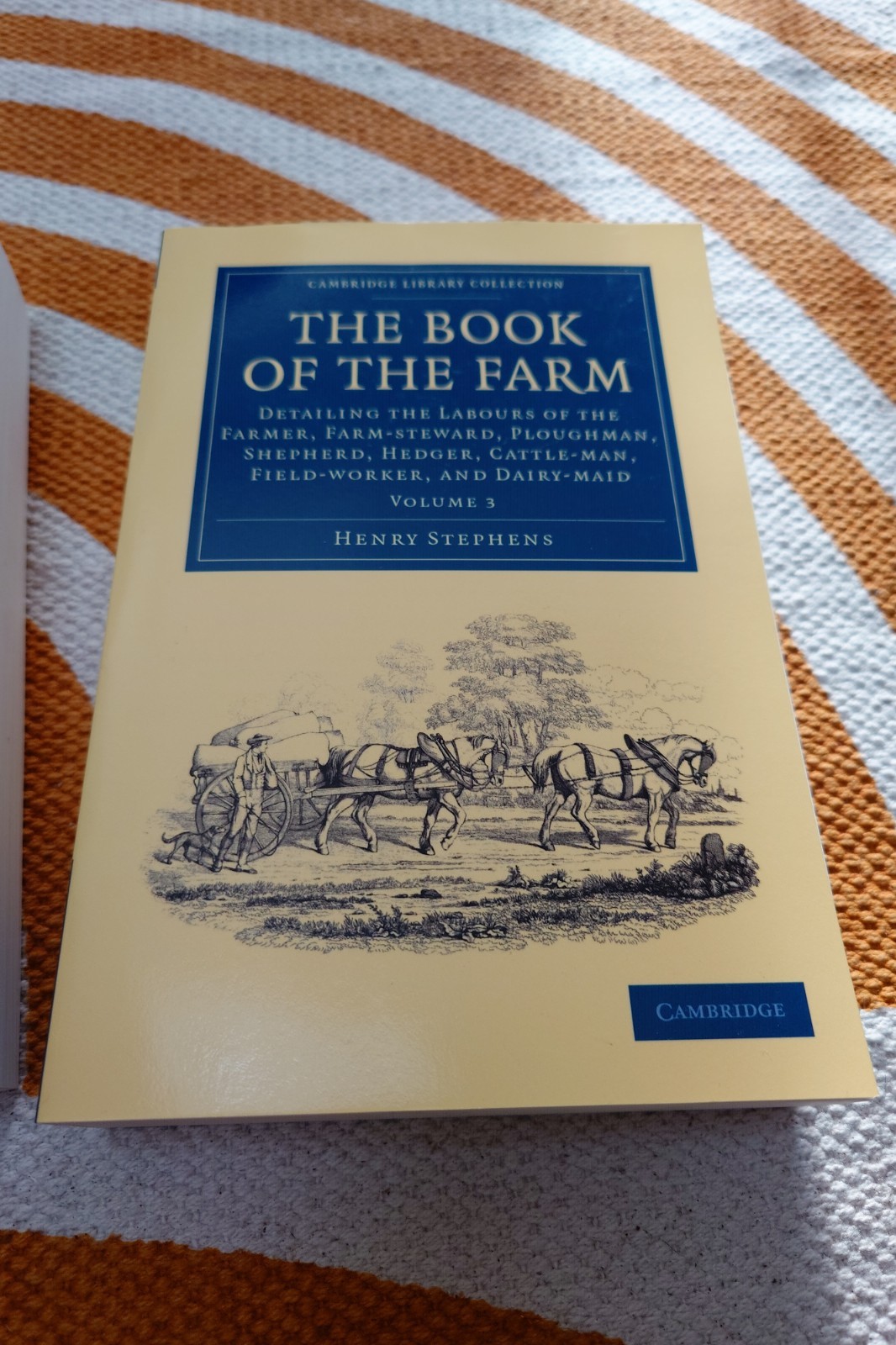 The Book of the Farm Stephens Paperback Cambridge University Press Volumes 1,2,3