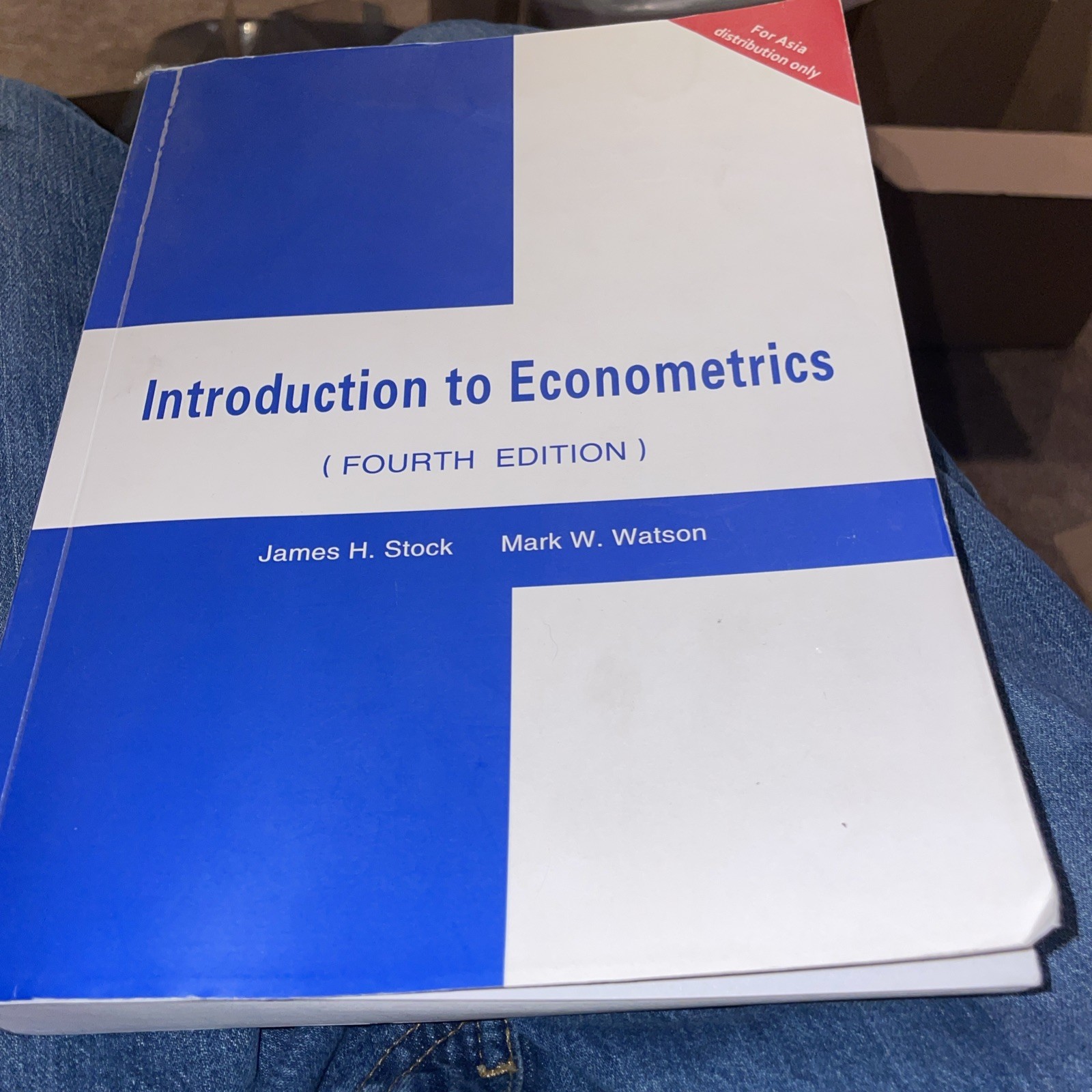 2019 Introduction to Econometrics Paperback 4th edition INTERNATIONAL EDITION