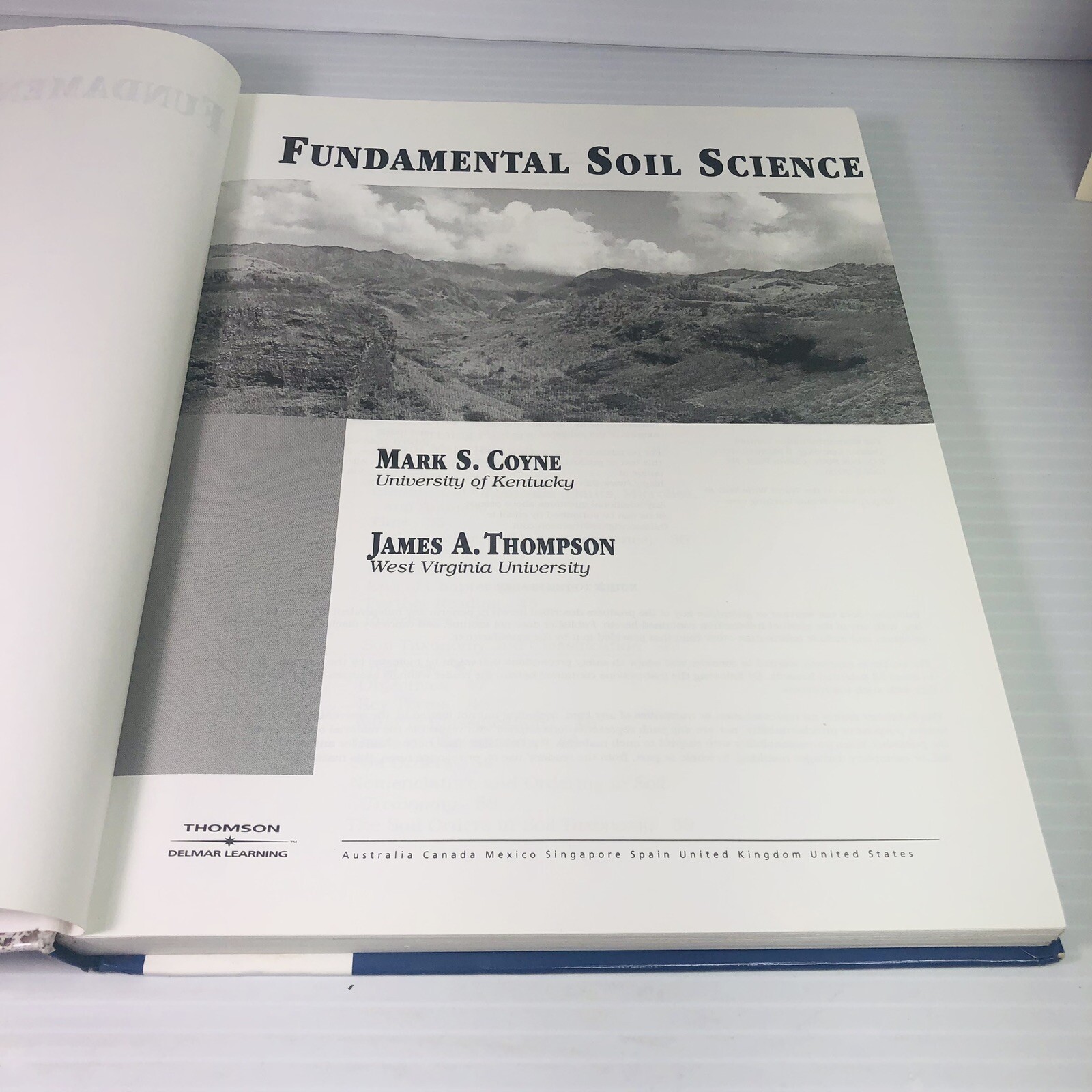 Fundamental Soil Science by Mark S. Coyne and James A. Thompson (2005,…