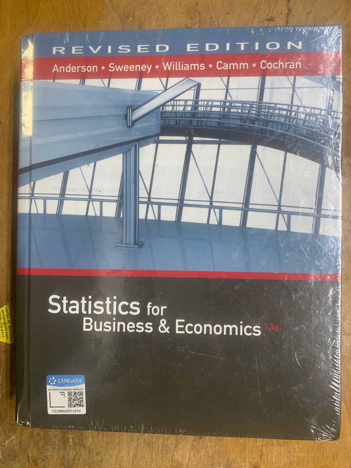 Statistics for Business & Economics Revised XLSTAT Ed 13th Edition SHRINK WRAP!!