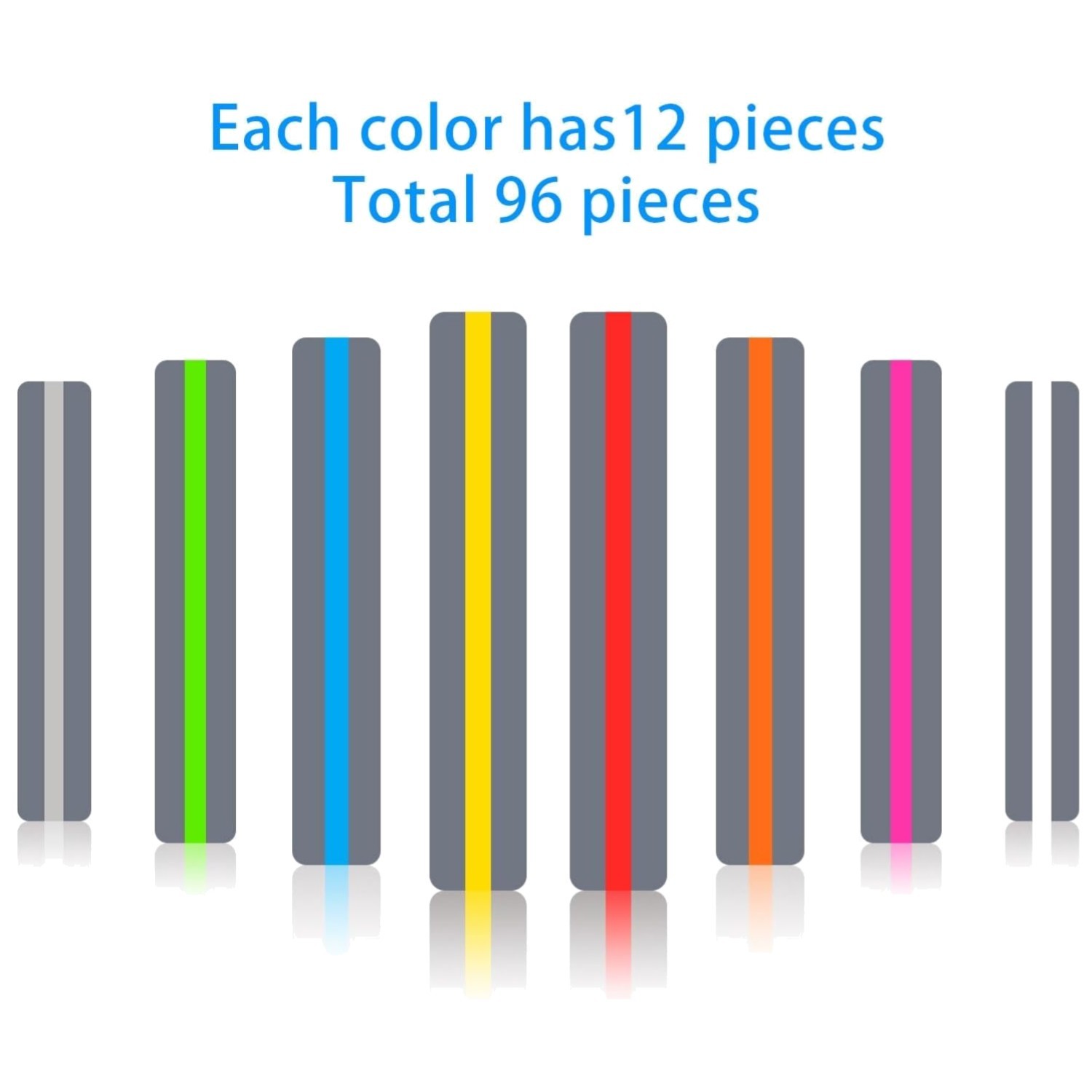 Teacher Supply Highlighter Strips 96 Pack