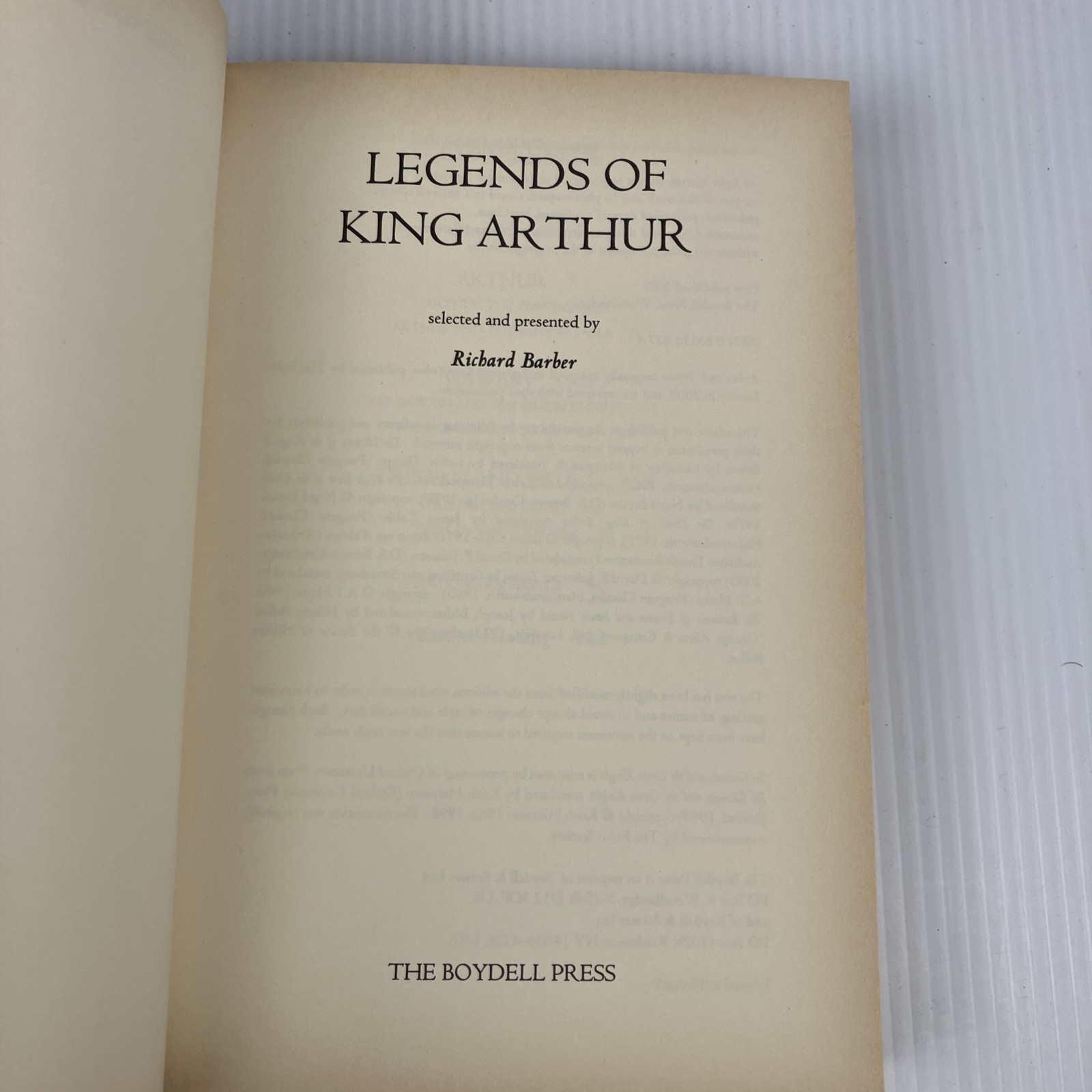 Legends of Arthur by Richard Barber NEW 2003 Paperback King English folk