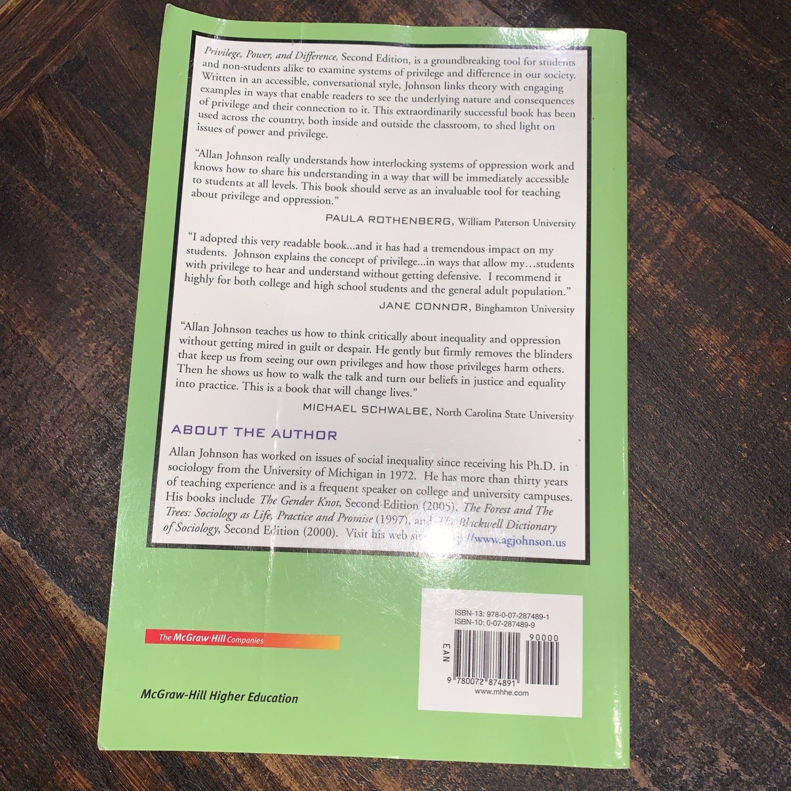 Privilege, Power, and Difference, Second Edition, Allan Johnson – GOOD