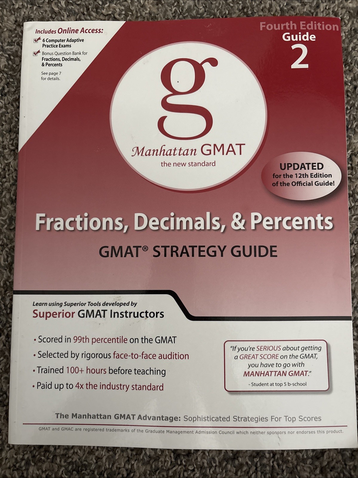 Manhattan GMAT Preparation Guides: Fractions, Decimals, and Percents GMAT