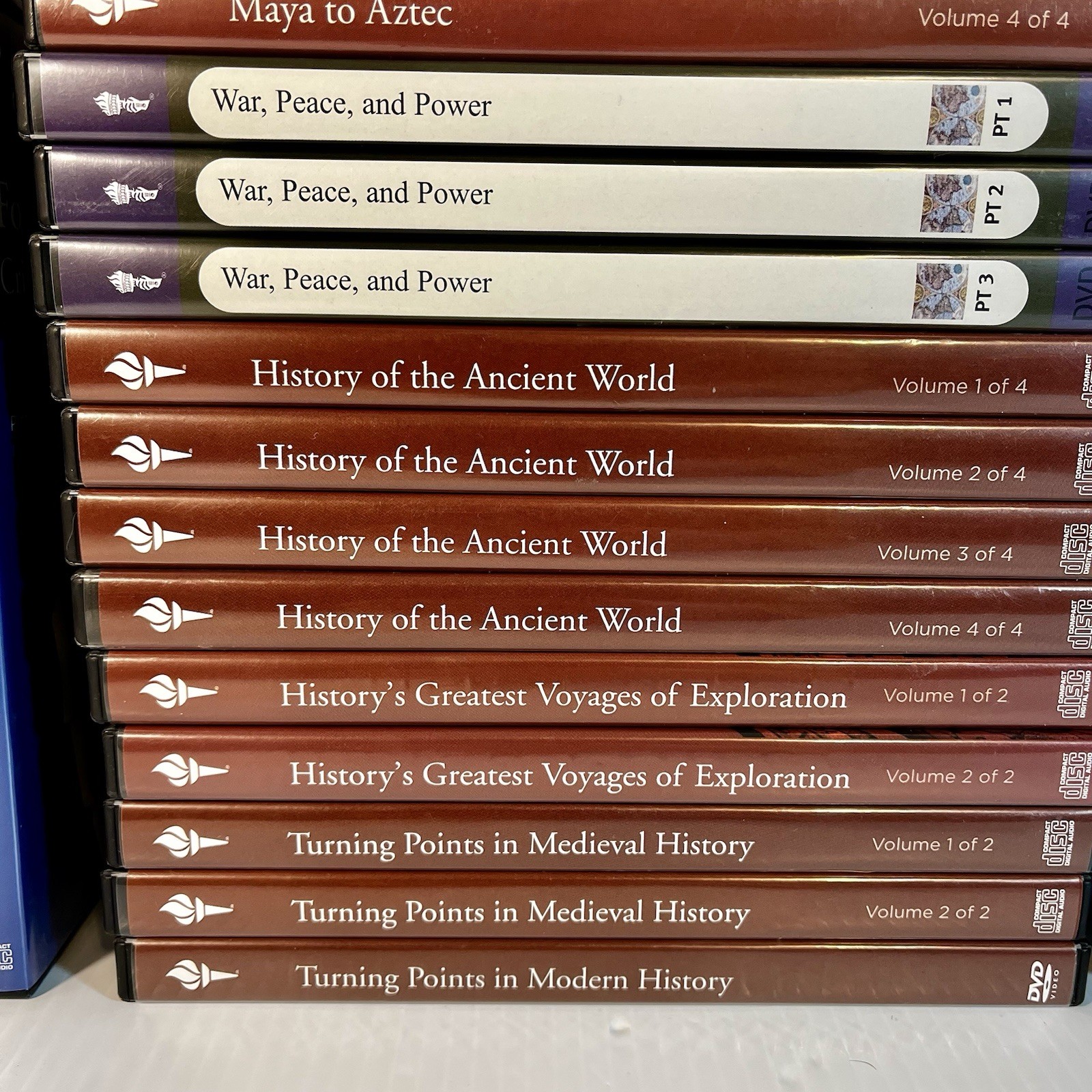 The Great Courses Lot of 39 Different Full Courses on DVDs (86 cases) Collegiate