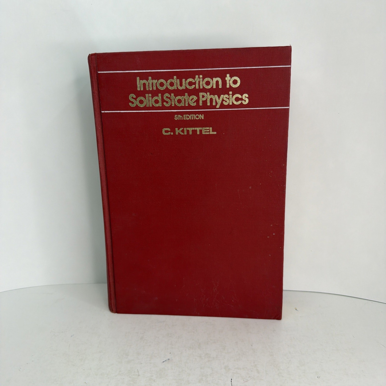 Introduction to Solid State Physics by Charles Kittel – 5th Ed. Hardcover – 1976