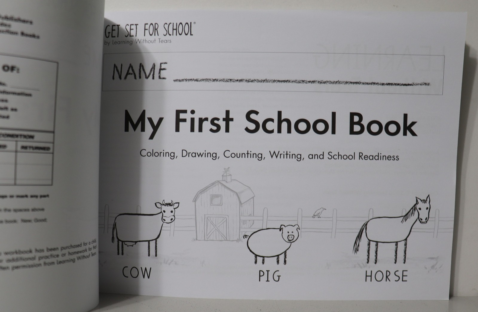Learning Without Tears: My First School Book (Get Set For School) 2020 5th Ed