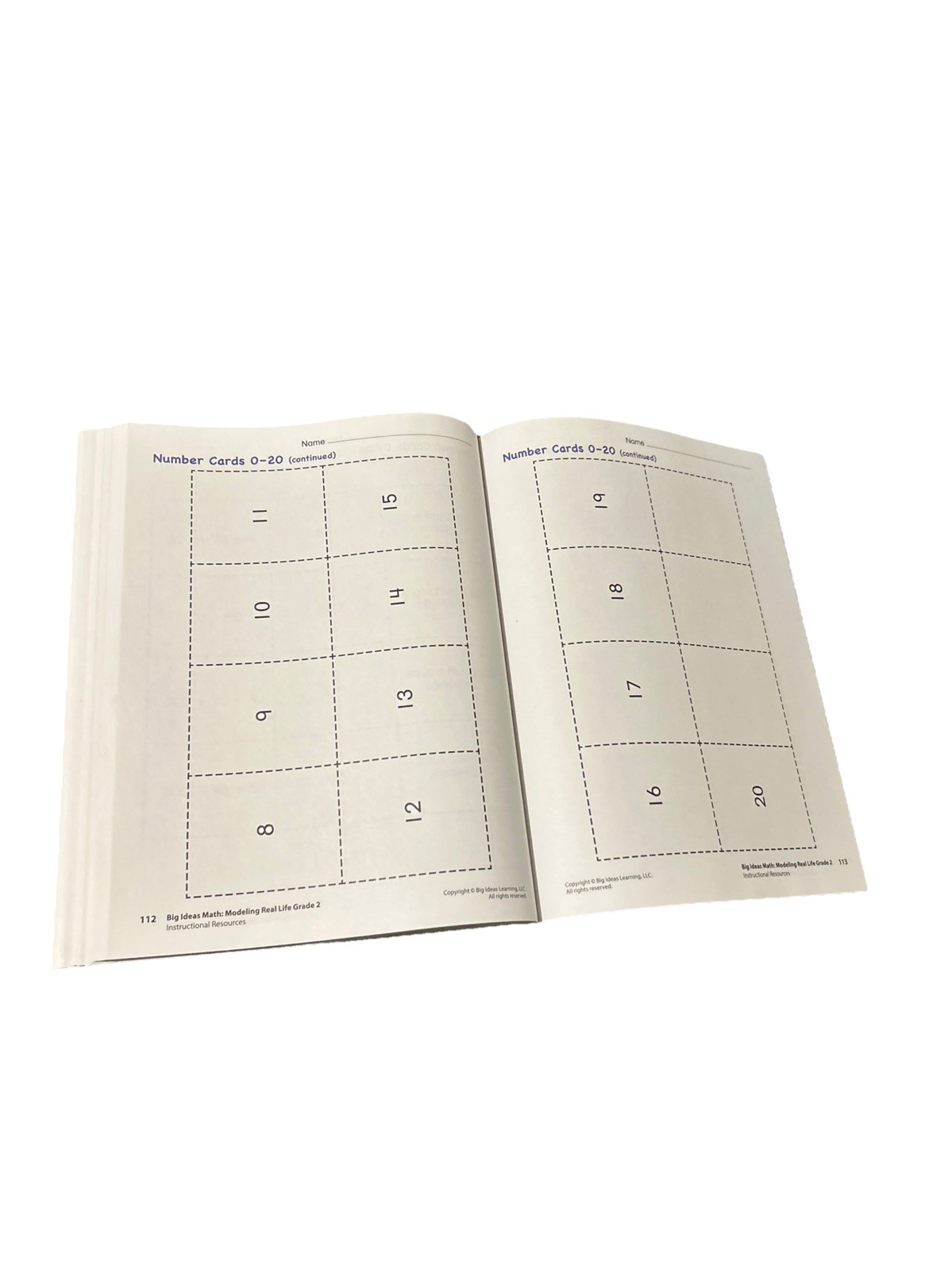 Big Ideas Math Modeling Real Life Grade 2 Instructional Resources Teacher Book