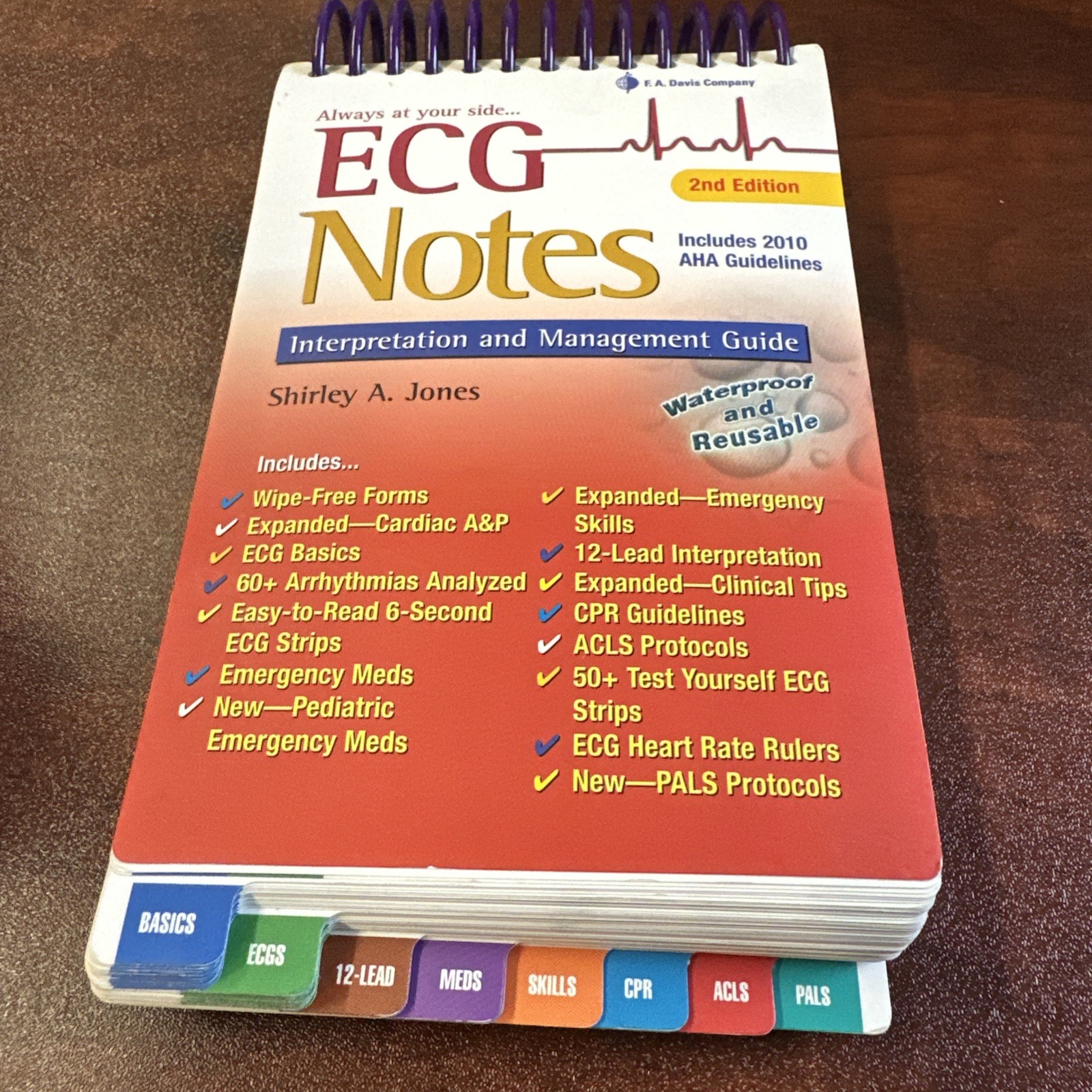 ECG Notes: Interpretation and Management Spiral-bound By Jones, Shirley Nursing