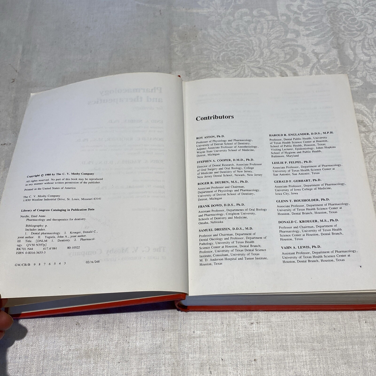 Rare 1st Edition Pharmacology and Therapeutics for Dentistry- Hardcover 1980