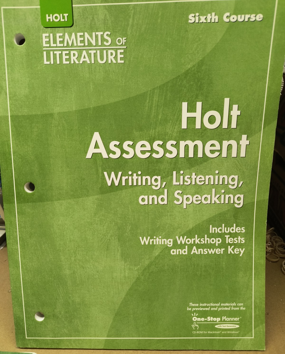 Holt Elements of Literature 6th Course Bundle inc Teacher Materials