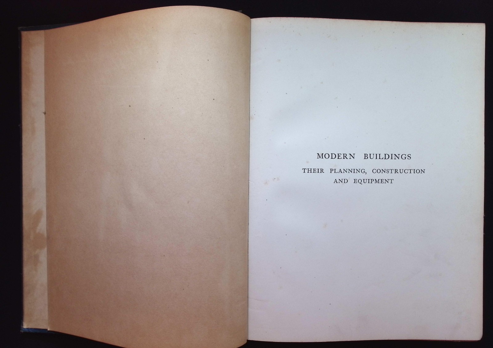 Modern Buildings Planning, Construction & Equipment G.A.T. Middleton Vol 4, 1906