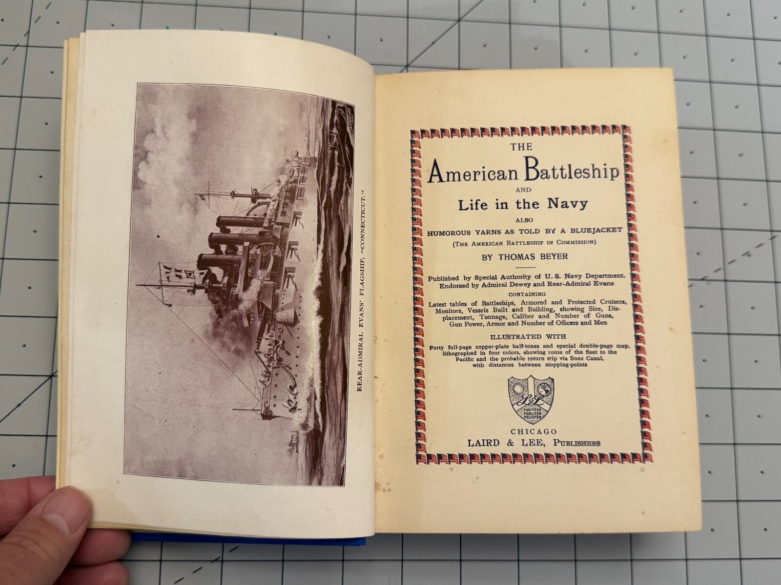 The American Battleship & Life in the Navy Humorous Yarns by a Bluejacket 1906