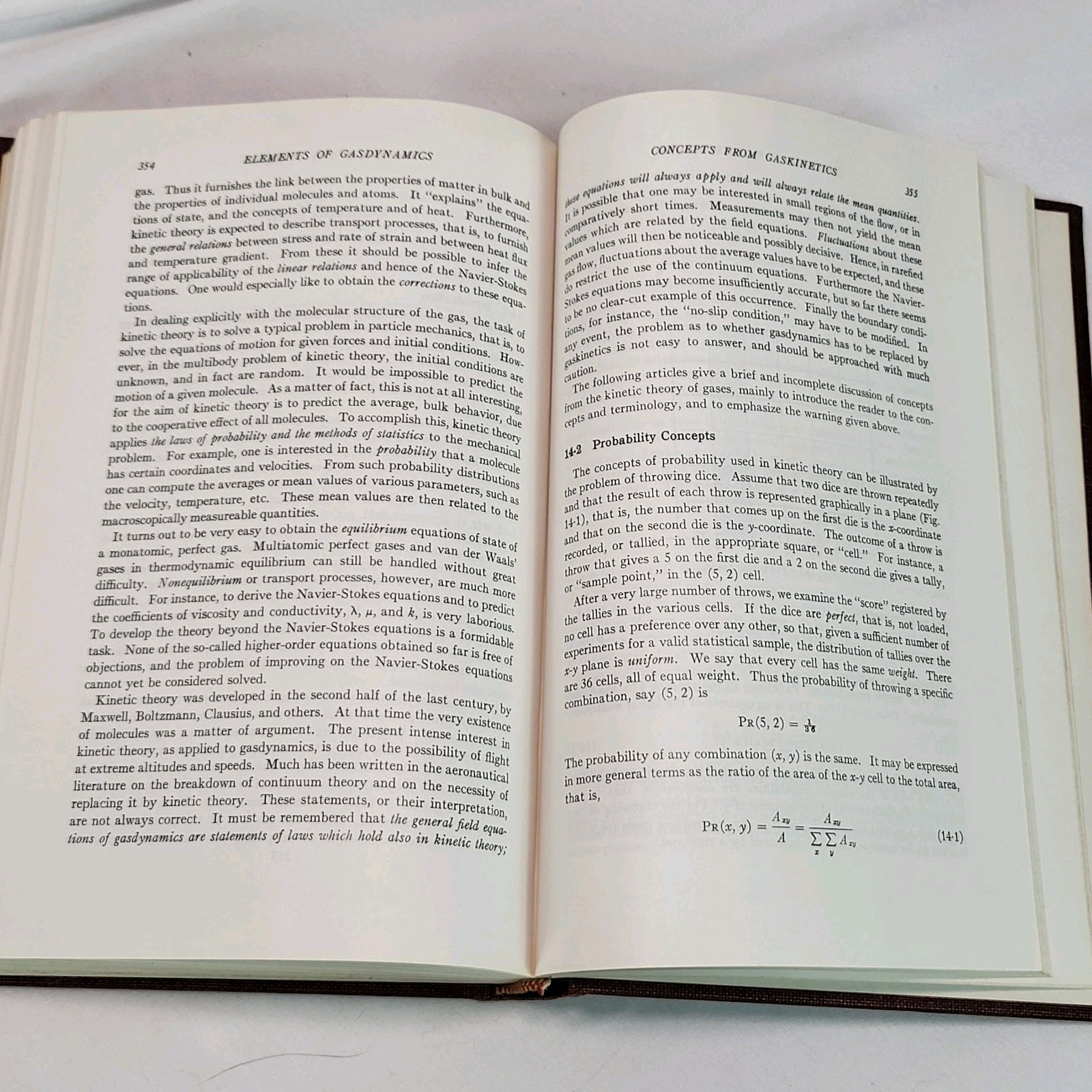 Elements of Gasdynamics Liepmann & Roshko 1960 Wiley 3rd Printing Caltech