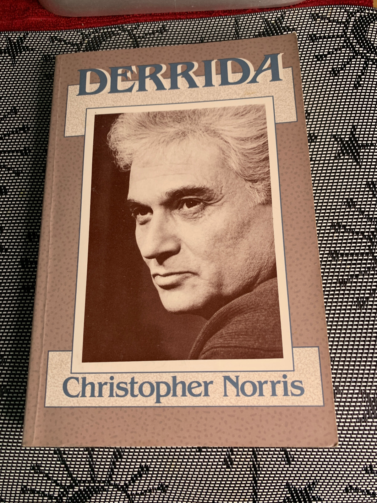 Derrida by Christopher Norris, 1988 Edition, Trade Paperback