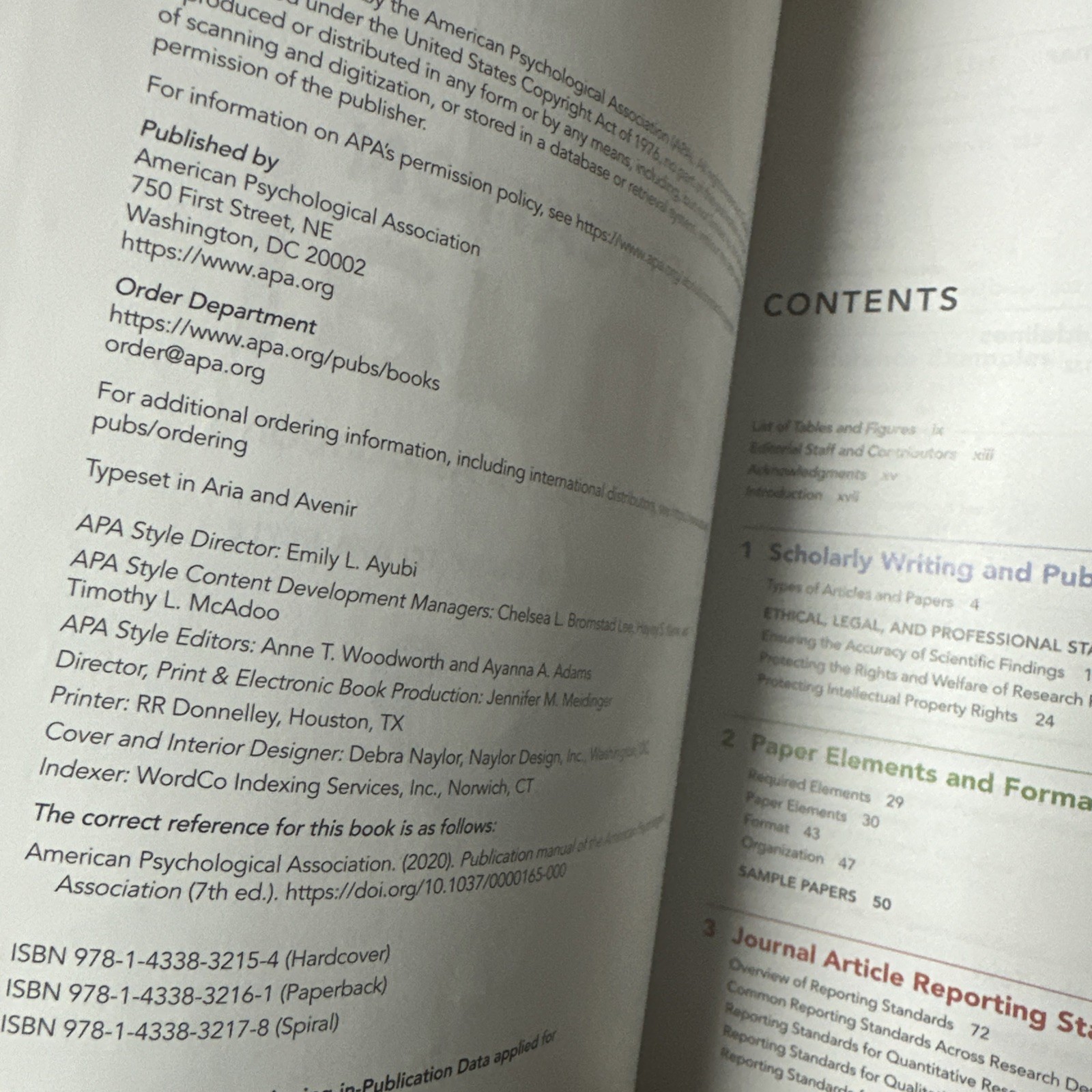Publication Manual (OFFICIAL) 7th Edition of the American Psychological …