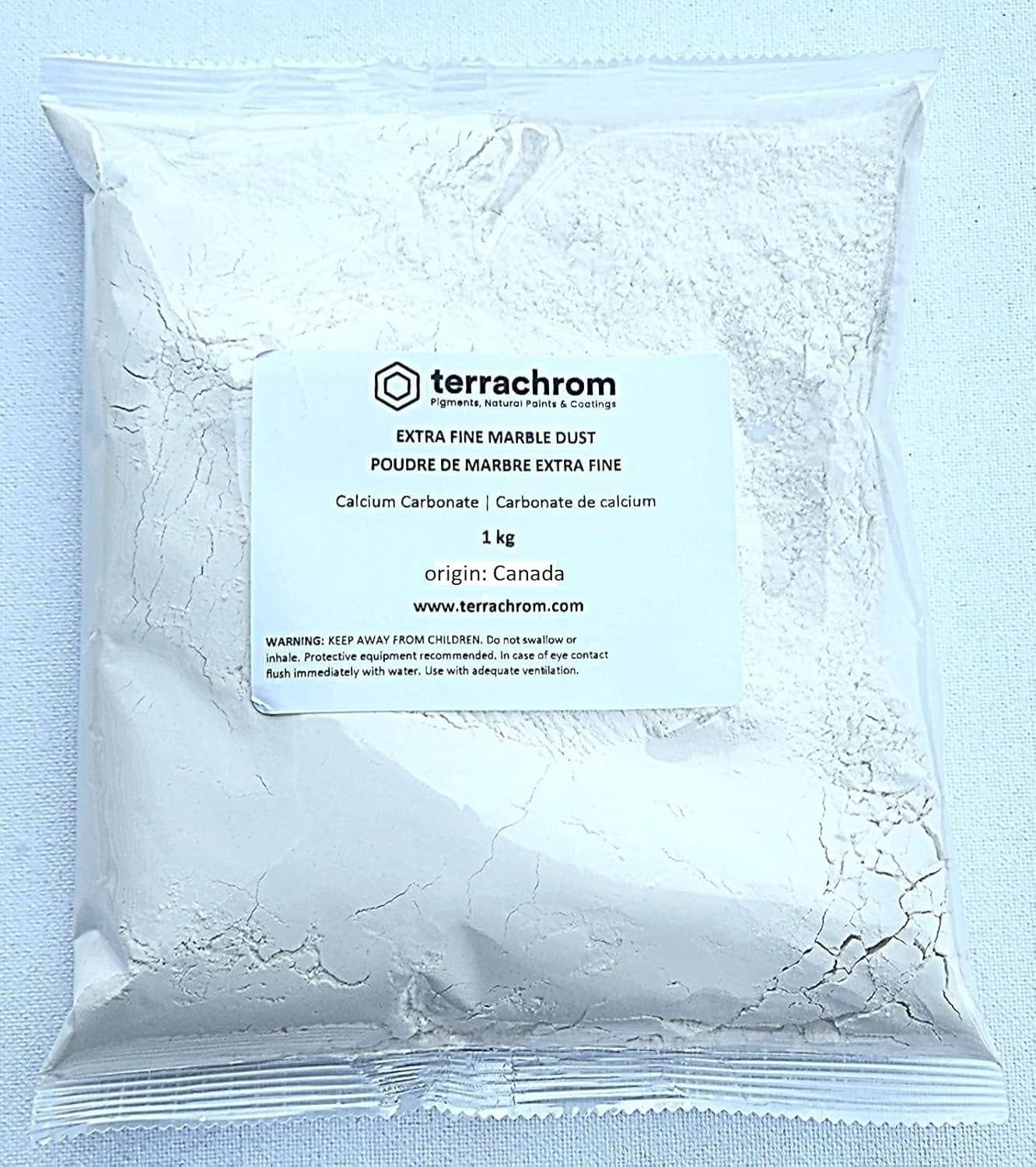 Calcium Carbonates Marble Dust Extra Fine 1KG Paint Additive Lubricant