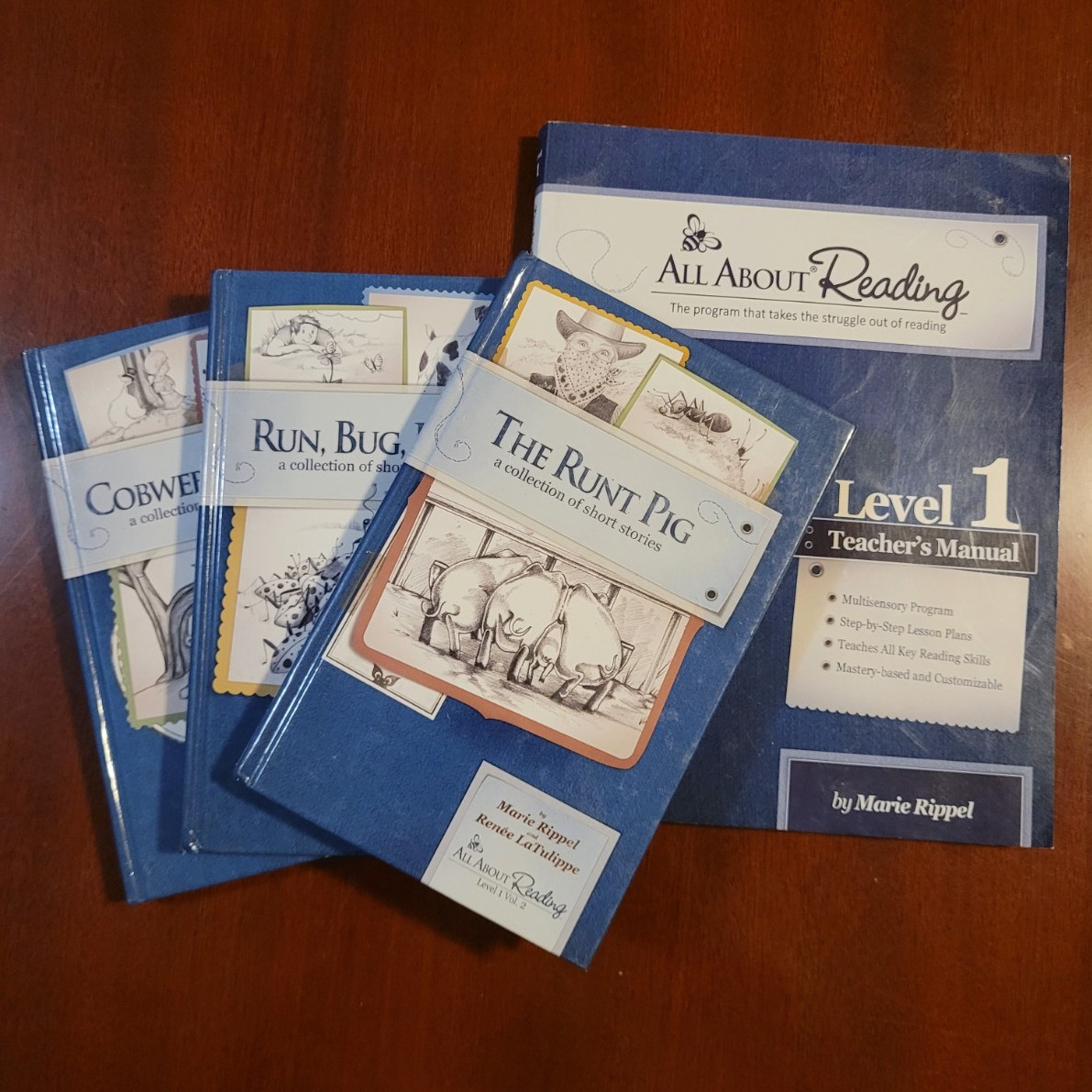 All About Reading Level 1 Teacher’s Manual Teacher’s Edition + Readers Set