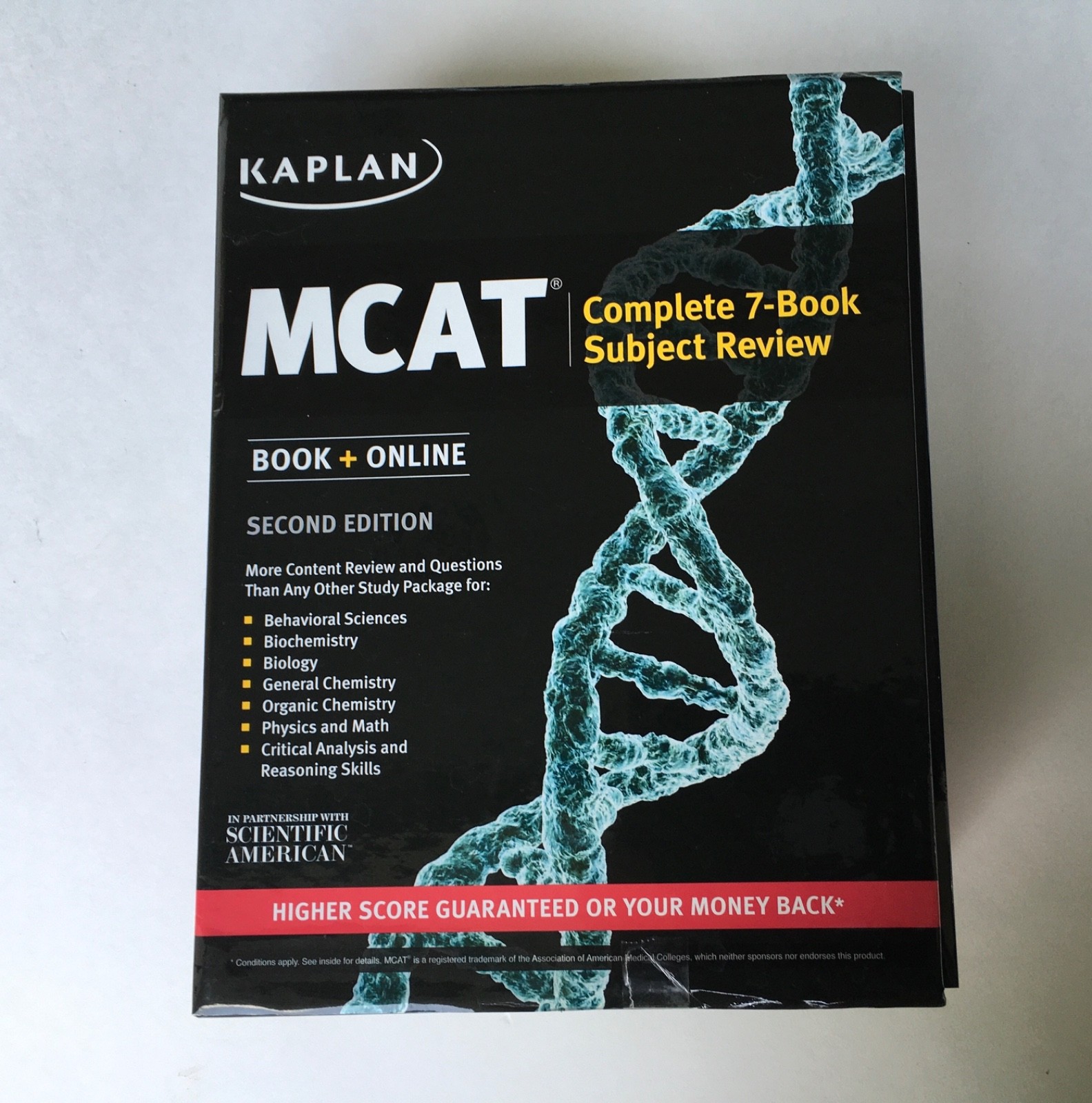 Kaplan MCAT Prep Complete 7-book Subject Review Set Second Edition 2nd Ed Test