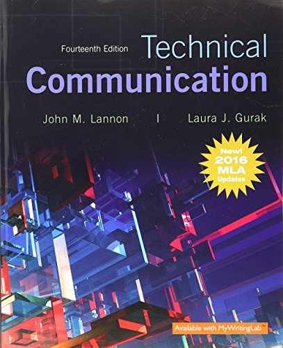 Technical Communication, MLA Update – Paperback, by Lannon John M.; – Very Good