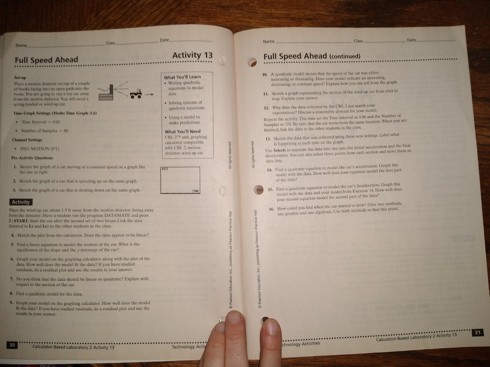 PRENTICE HALL HANDS-ON ACTIVITIES (ALGEBRA & GEOMETRY)