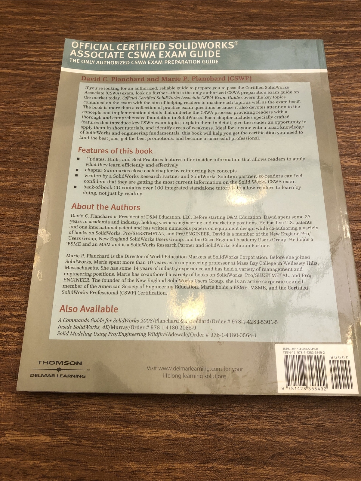 OFFICIAL CERTIFIED SOLIDWORKS ASSOCIATE CSWA EXAM BOOK By David Planchard