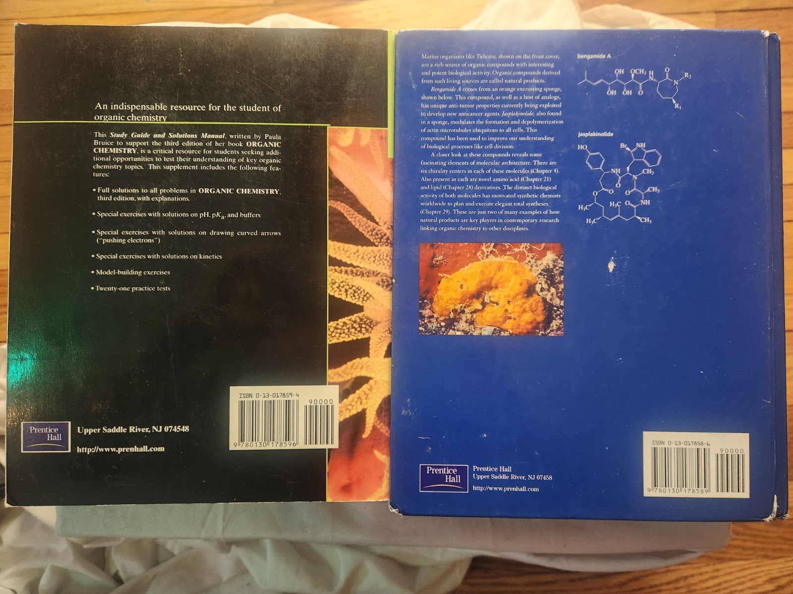 Organic Chemistry + Study Guide/Solution Manual – 3rd Ed – Bruice – Lot of (2)