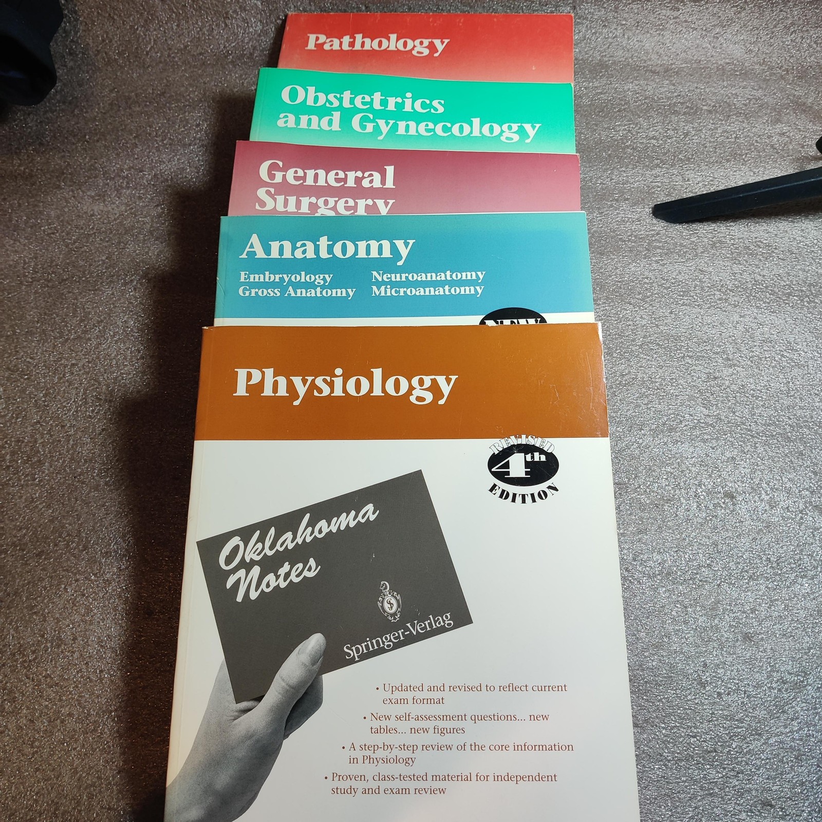 Vintage Oklahoma Notes Physiology Anatomy Pathology Surgery OB GYN Study Set