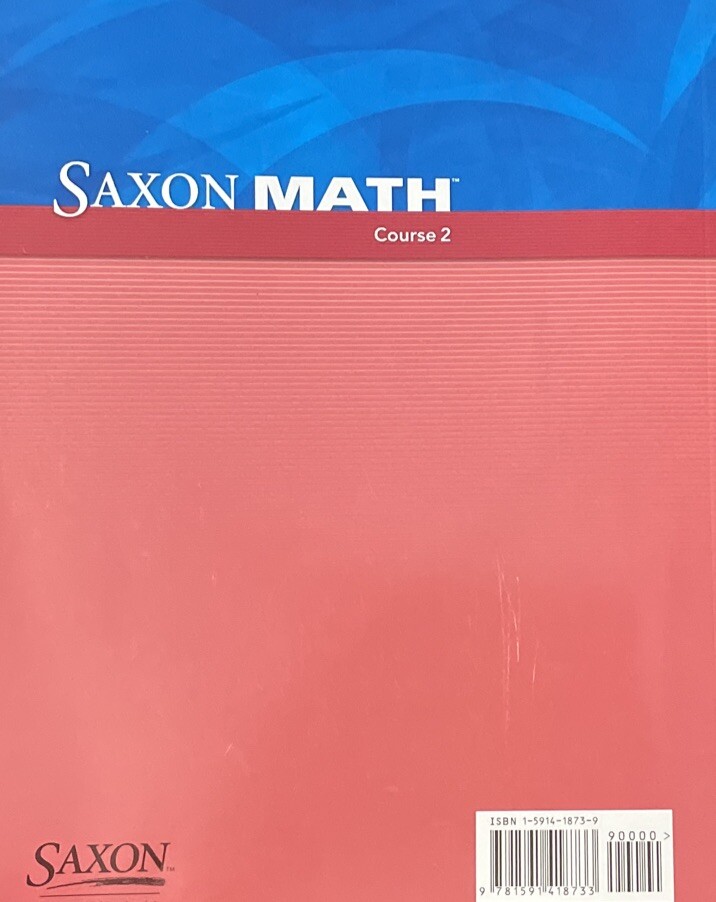 Saxon Math Course 2 Power-Up Workbook Homeschool – missing some pages – unused