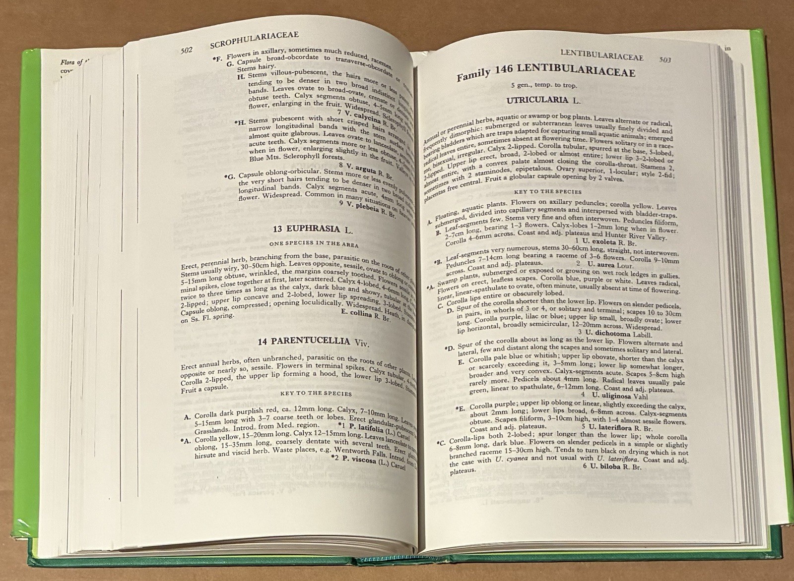 Flora of the Sydney Region Beadle, Evans, Carolin HC Book 1986 Botany Taxonomy