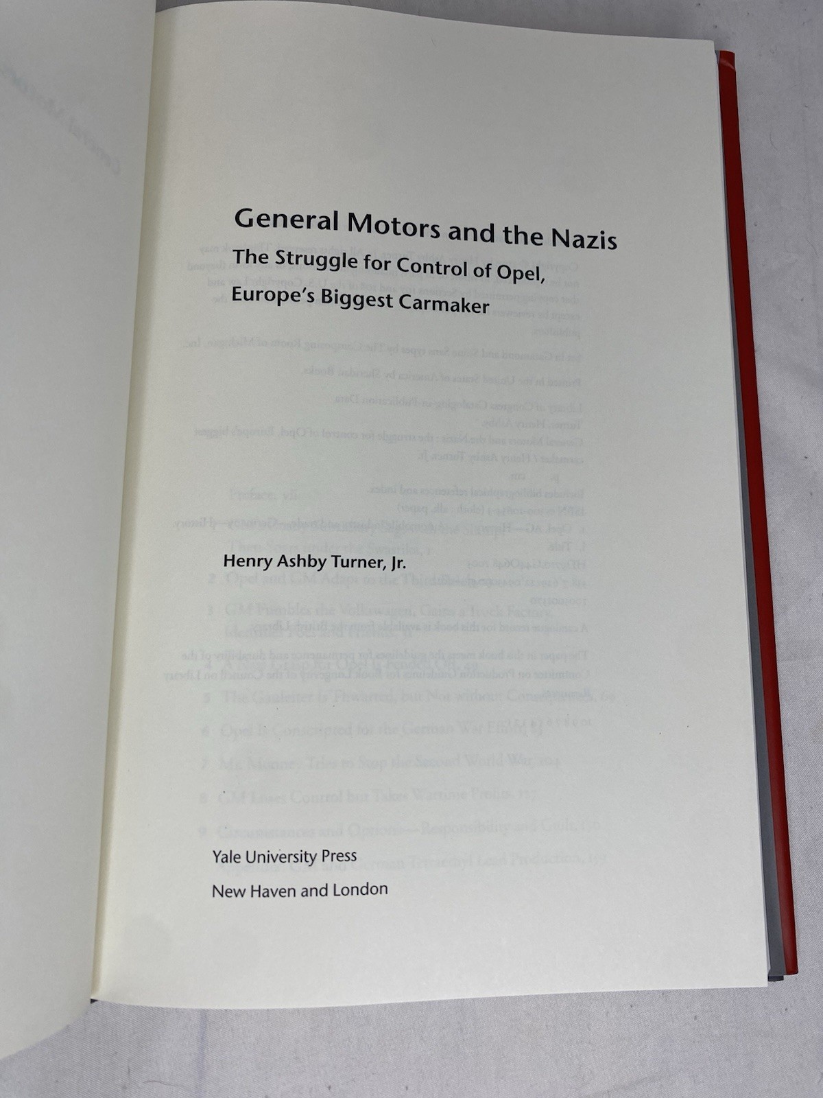 General Motors and the Nazis : The Struggle for Control of Opel, Europe’s Book