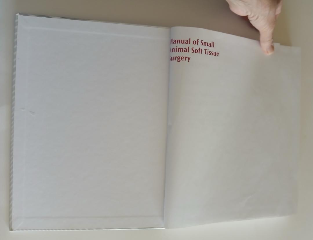 Manual of Small Animal Soft Tissue Surgery/Tobias/2017/2nd/HB/Acceptable
