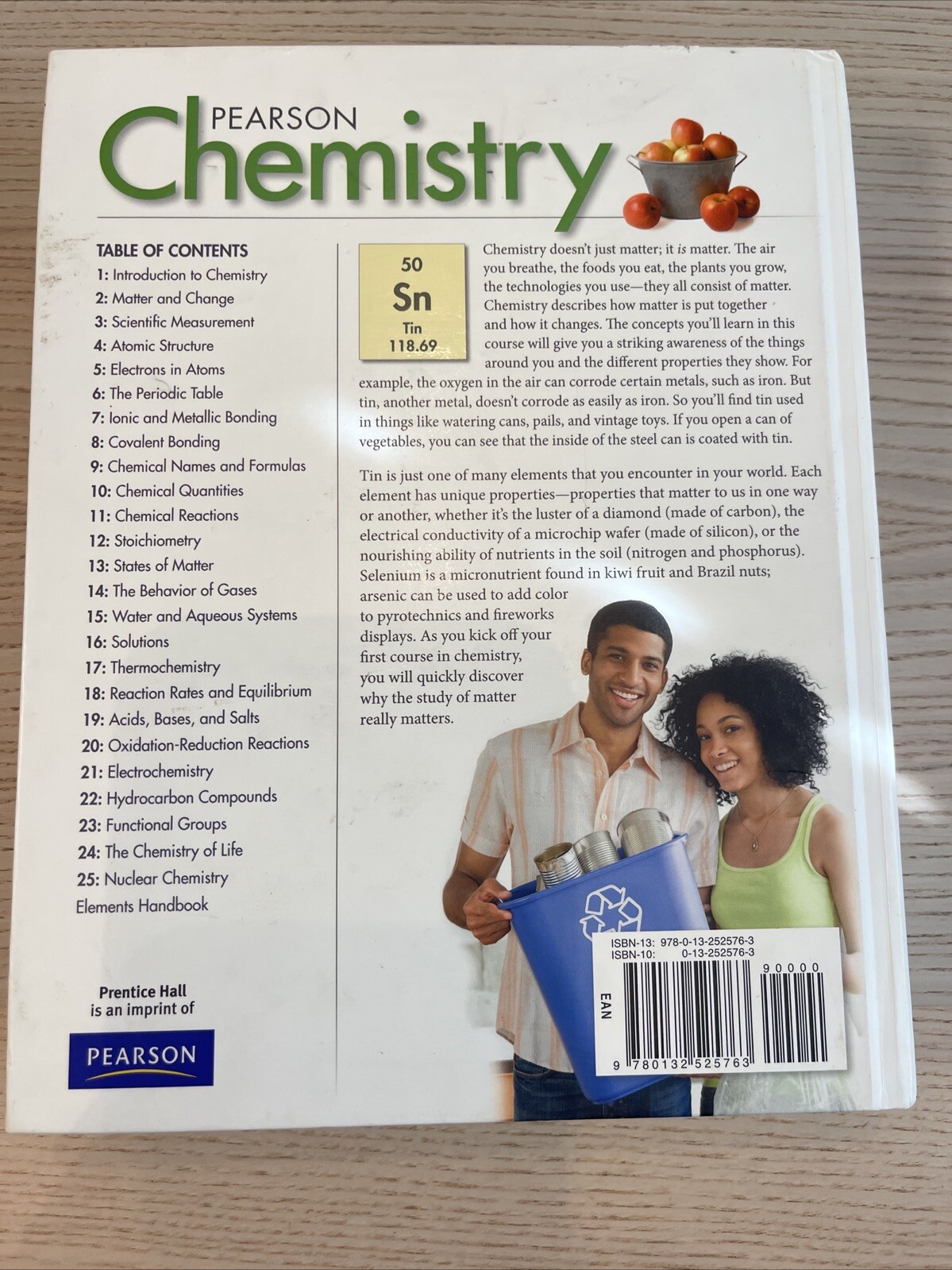 Pearson Chemistry text Book