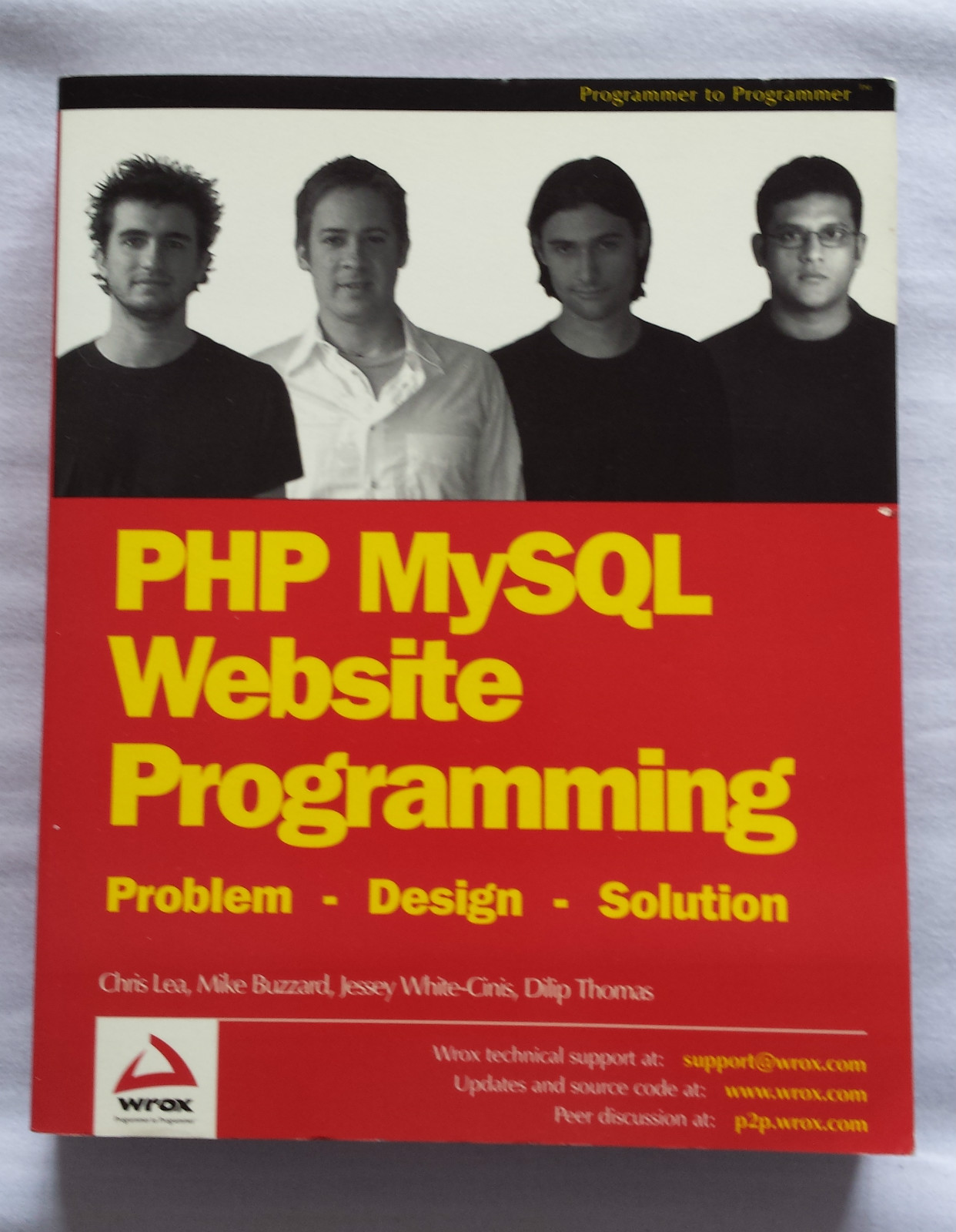 PHP MySQL Website Programming – Lea, Buzzard, White-Cinis, Thomas – Wrox Press