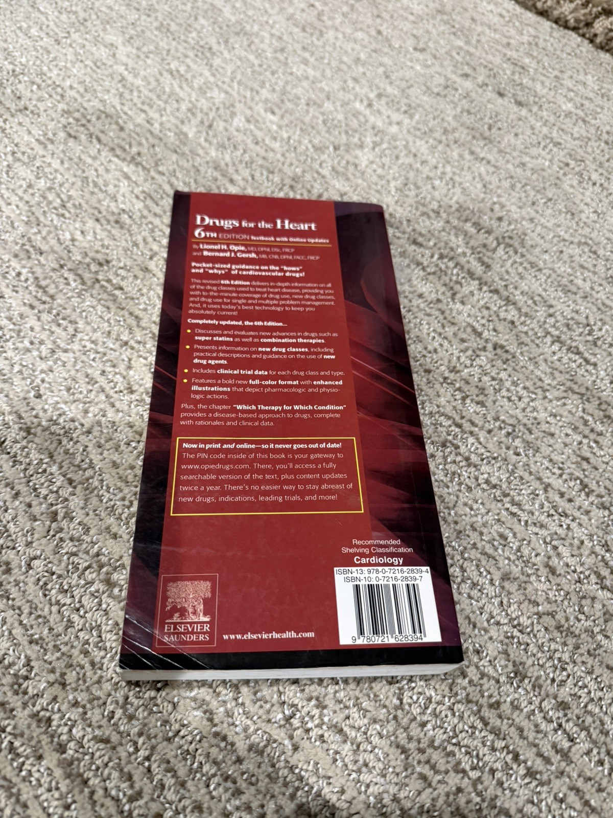 Drugs for the Heart by Bernard J. Gersh and Lionel H. Opie (2004, Paperback)