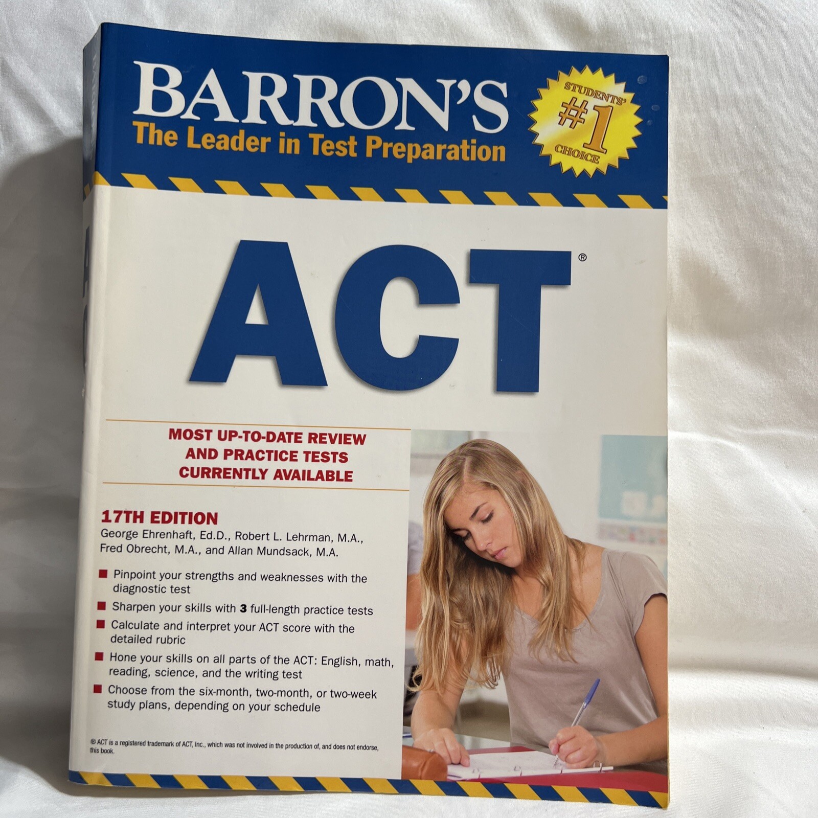 Barron’s ACT, 17th Edition by Frederick Obrecht M.A., George Ehrenhaft Ed.D.,…