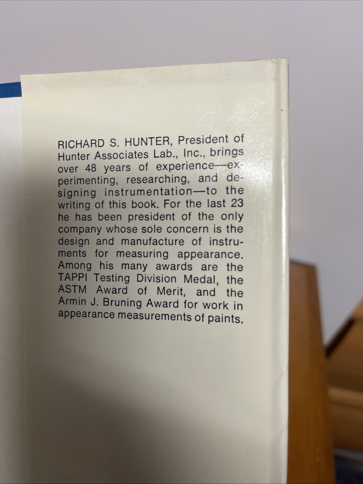 The Measurement of Appearance by Richard S Hunter 1975 John Wiley & Sons 1st Ed