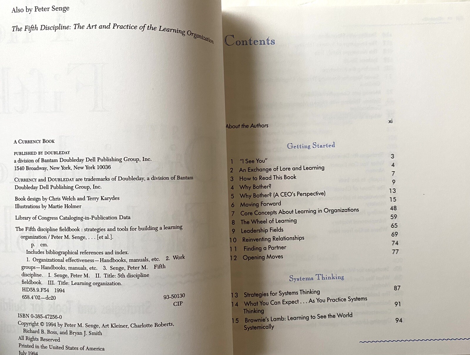 The Fifth Discipline fieldbook strategies and tools textbook FREE SHIPPING DEAL