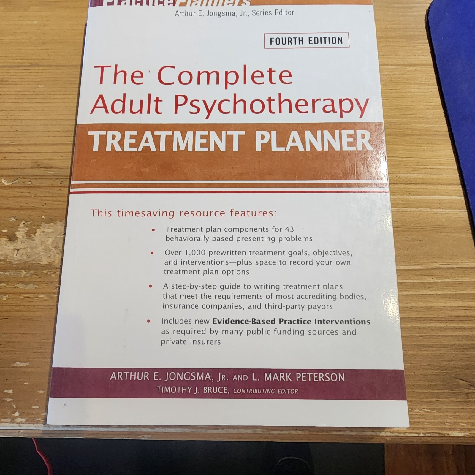The Complete Adult Psychotherapy Treatment Planner, 4th ed, by Jongsma