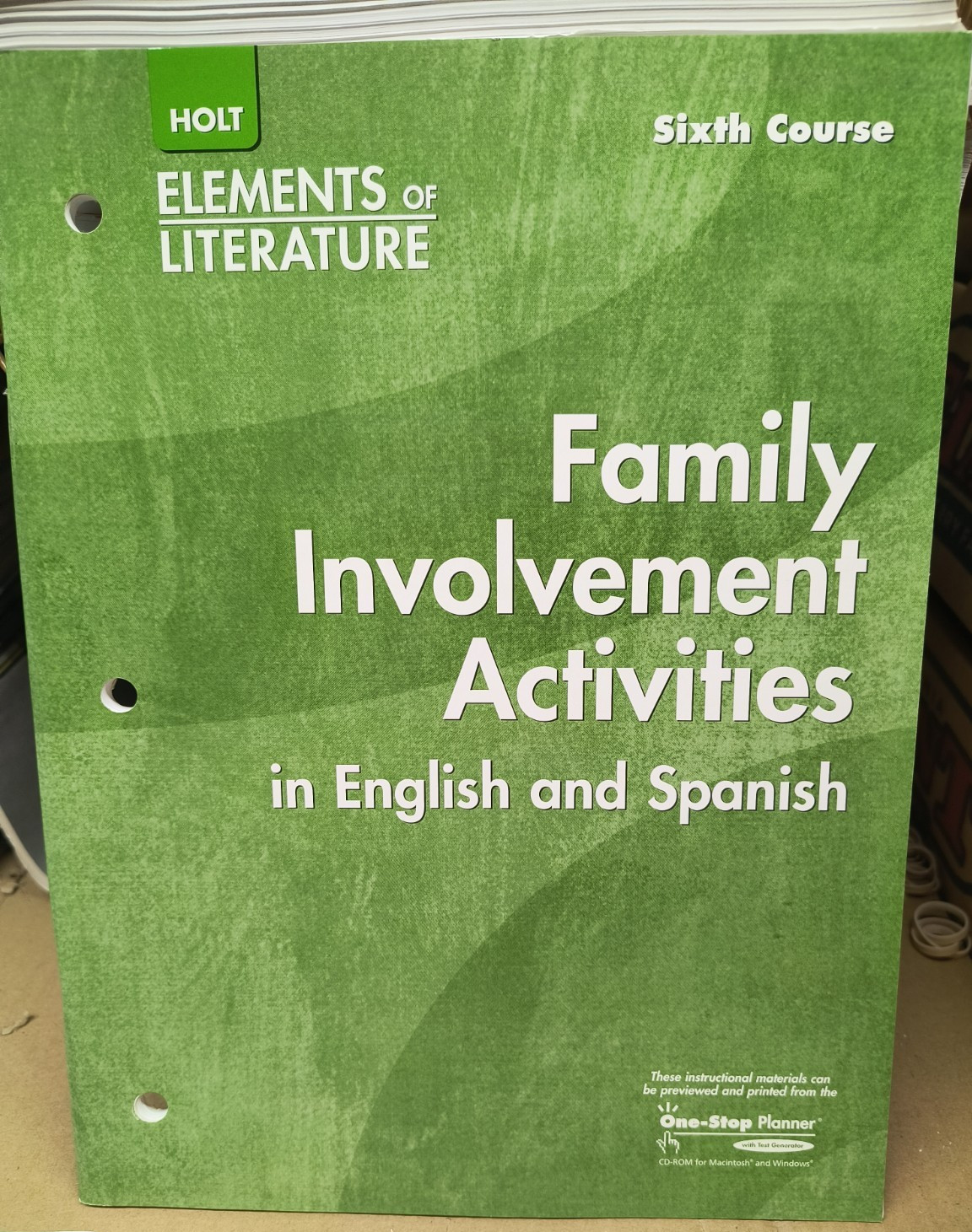 Holt Elements of Literature 6th Course Bundle inc Teacher Materials