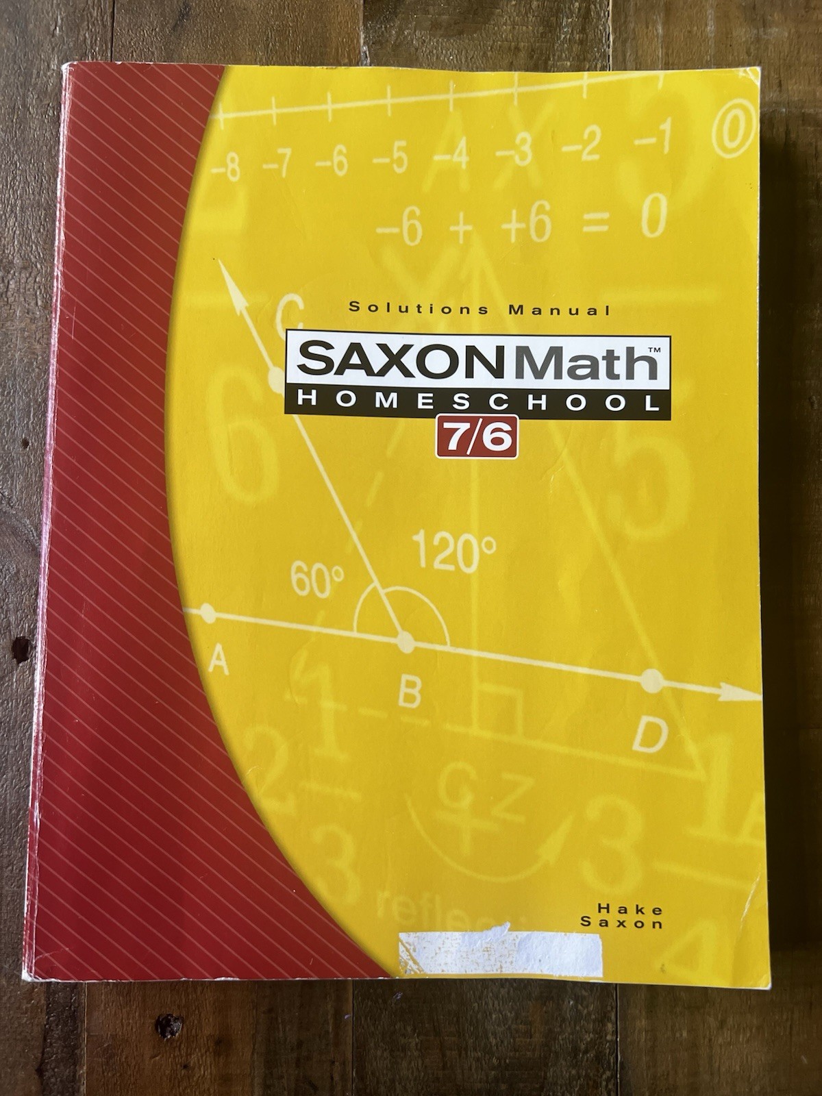 Saxon Math 7/6, Homeschool Edition: Solutions Manual