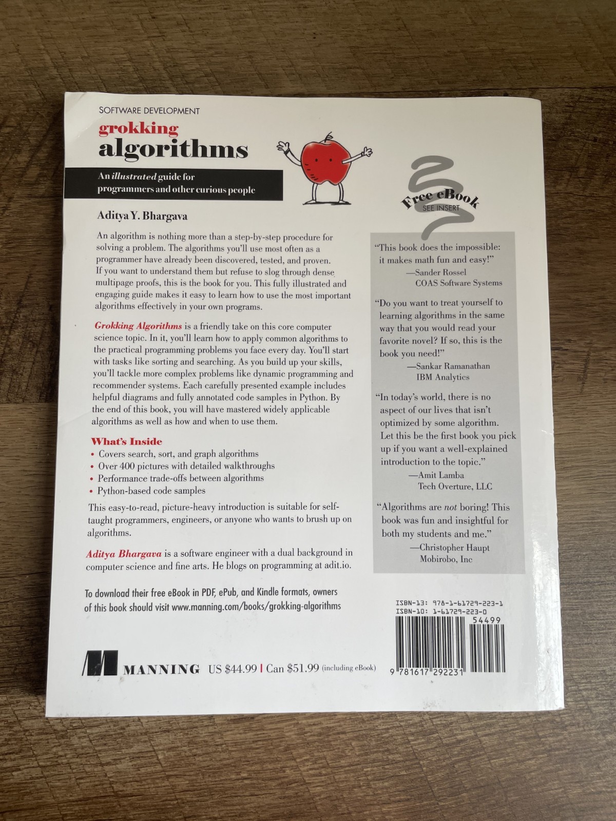 Grokking Algorithms: Guide for Programmers, Aditya Bhargava, Paperback VERY GOOD
