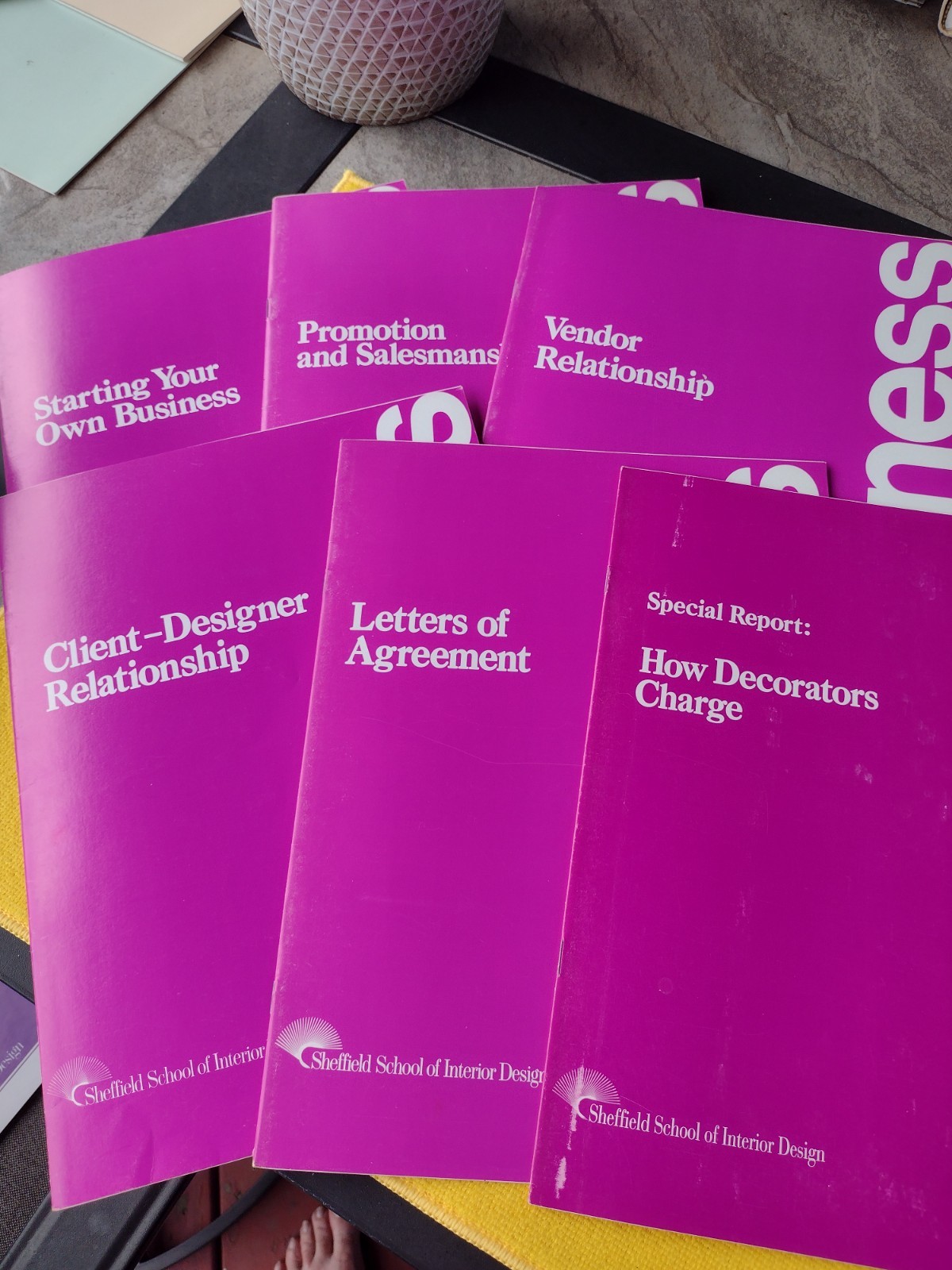 Sheffield School of Interior Design Course Materials Lot Reference Guides Lesson