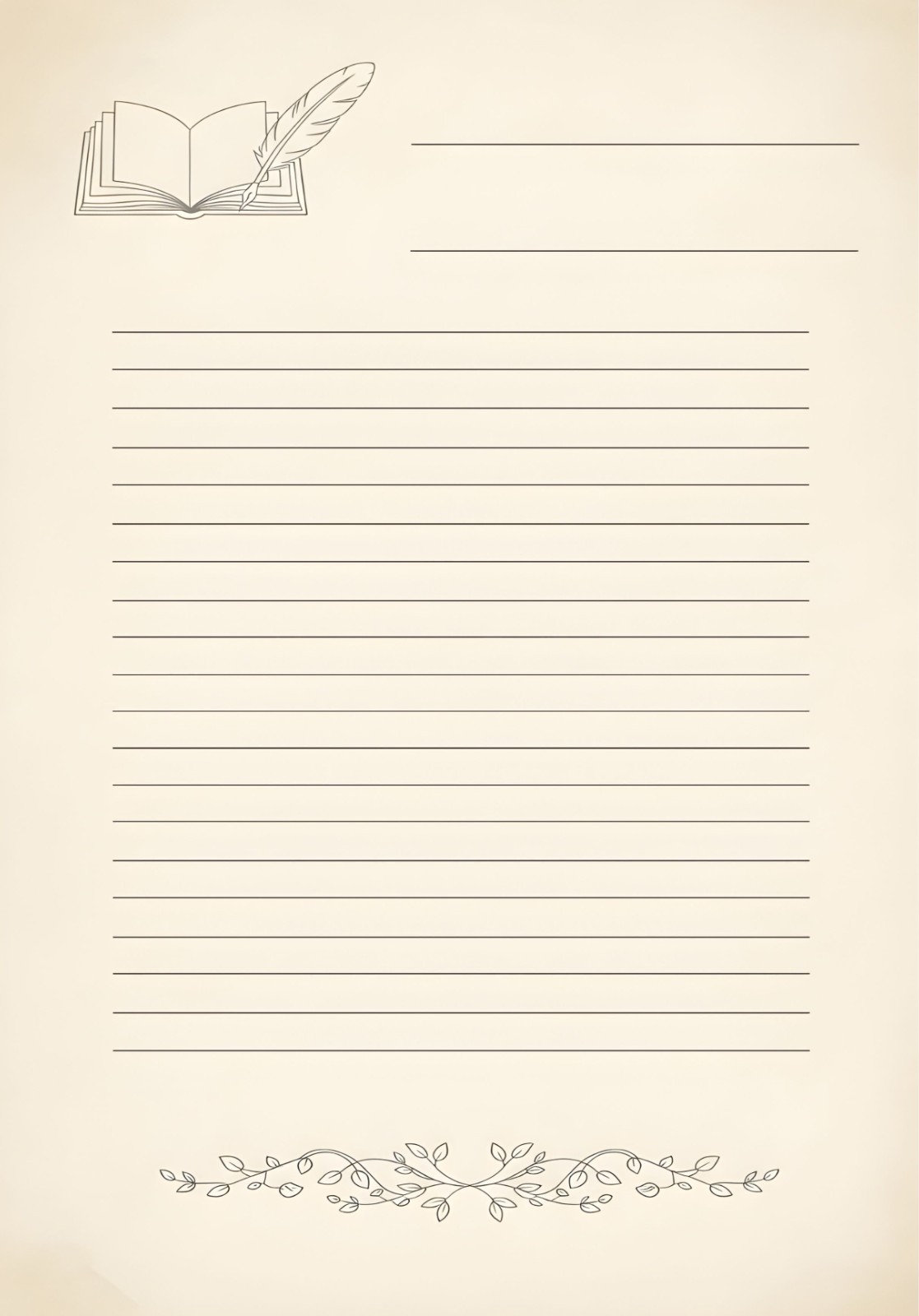 Minimalist and Clean Notebook for Writing and Telling Everyday Stories