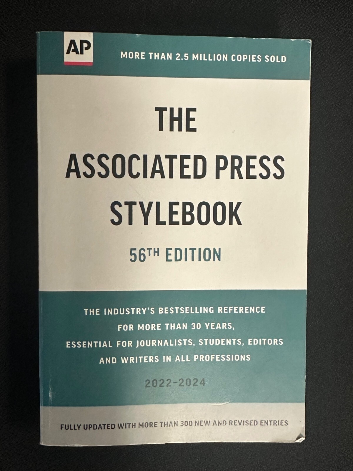 The Associated Press Stylebook: 56th Edition 2022-2024