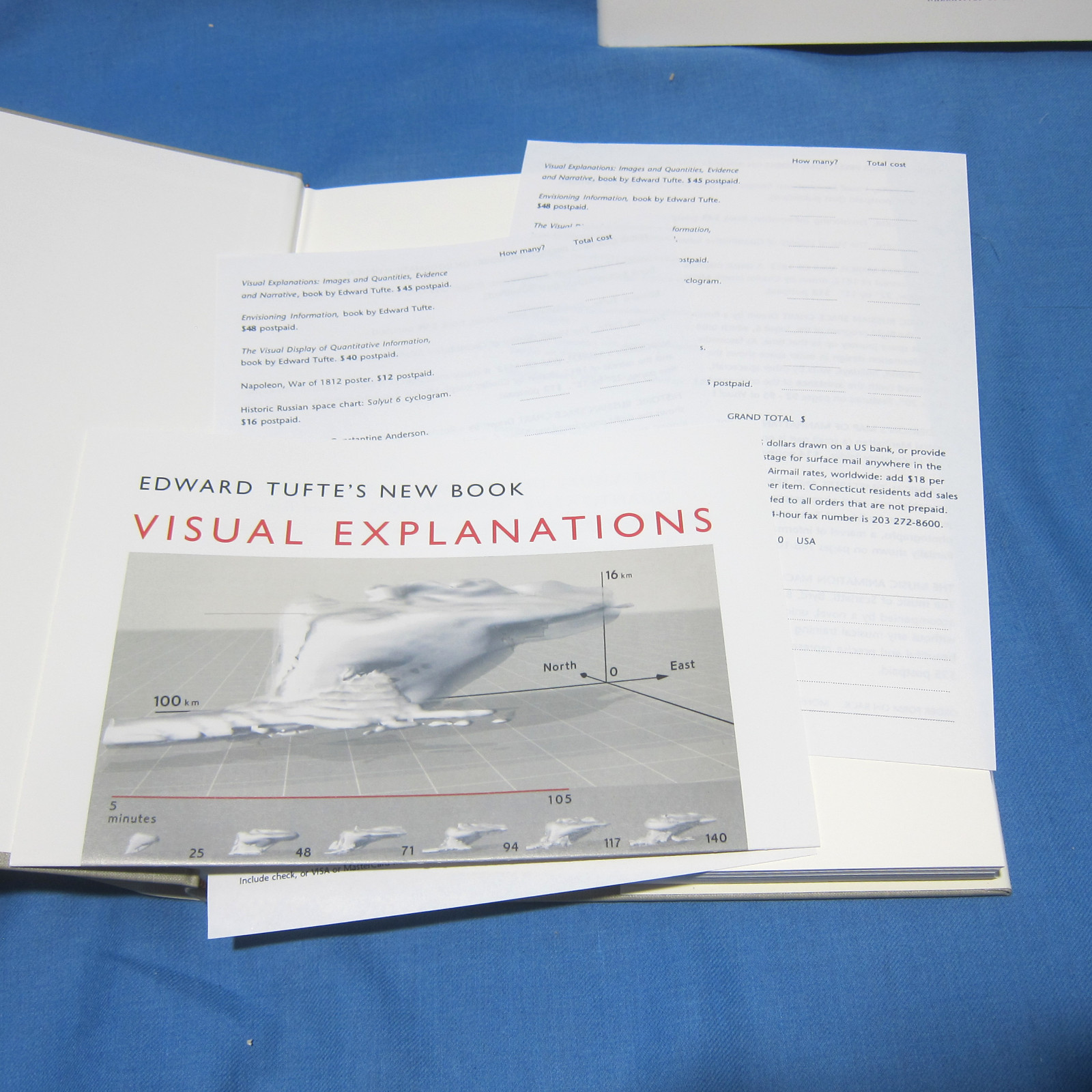 Set of 3 Edward Tufte Hardcover Books Visual Display Explanations Info 2 Signed