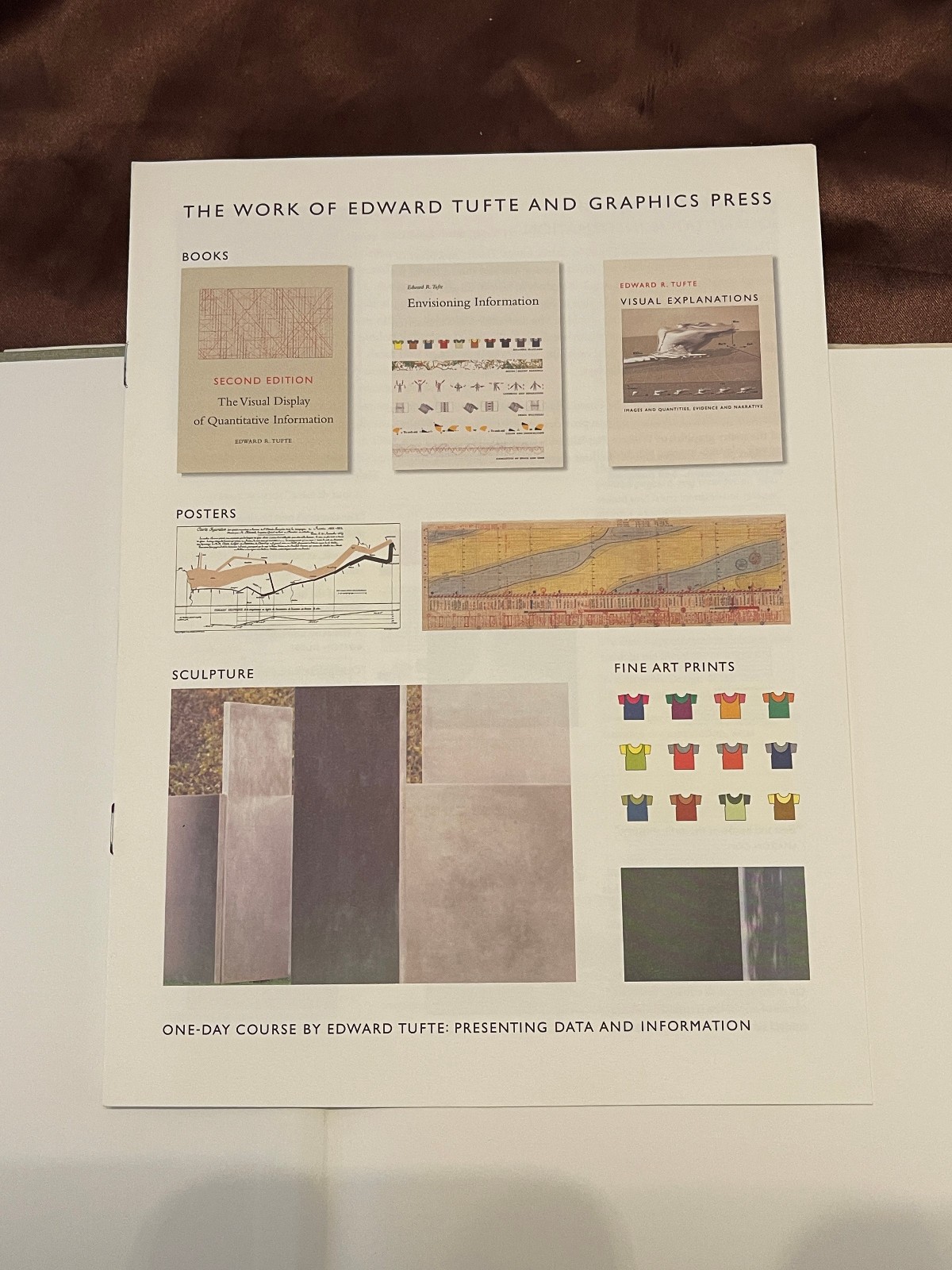 Visual Explanations AND Visual Display of Quantitative Information by Tufte