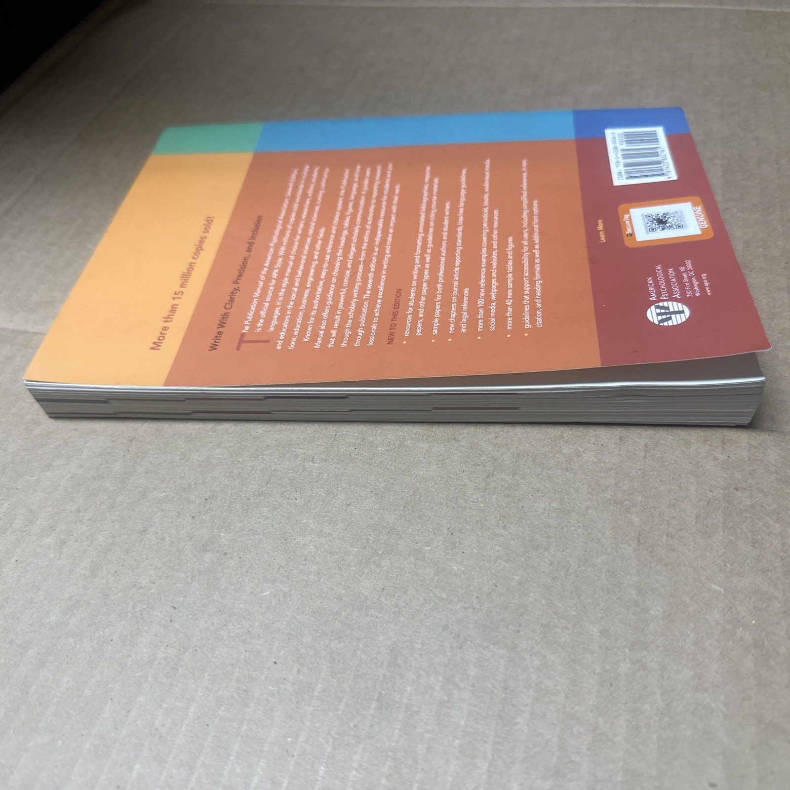 Publication Manual (OFFICIAL) 7th Edition of the American Psychological …