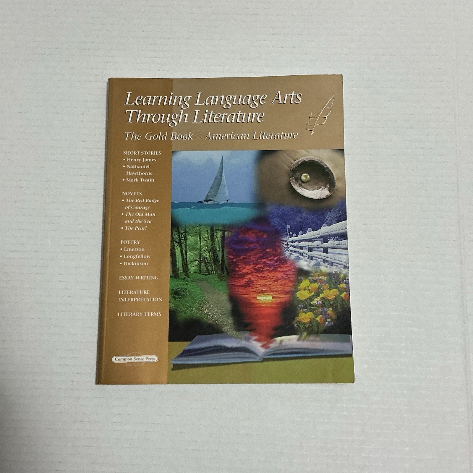 LLATL Gold Book American Literature Homeschool Common Sense Press w/ Writing