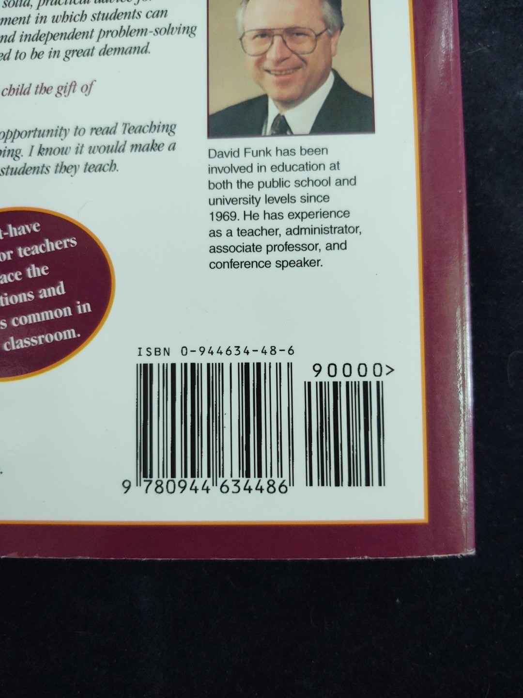 Teaching With Love & Logic Taking Control Of Classroom Softcover Book Fay Funk